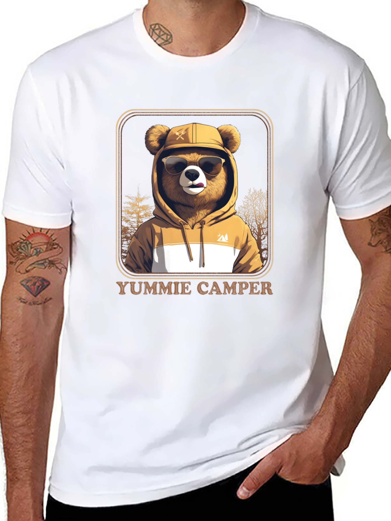 Yummie Camper Bear T-Shirt - Adventure Ready