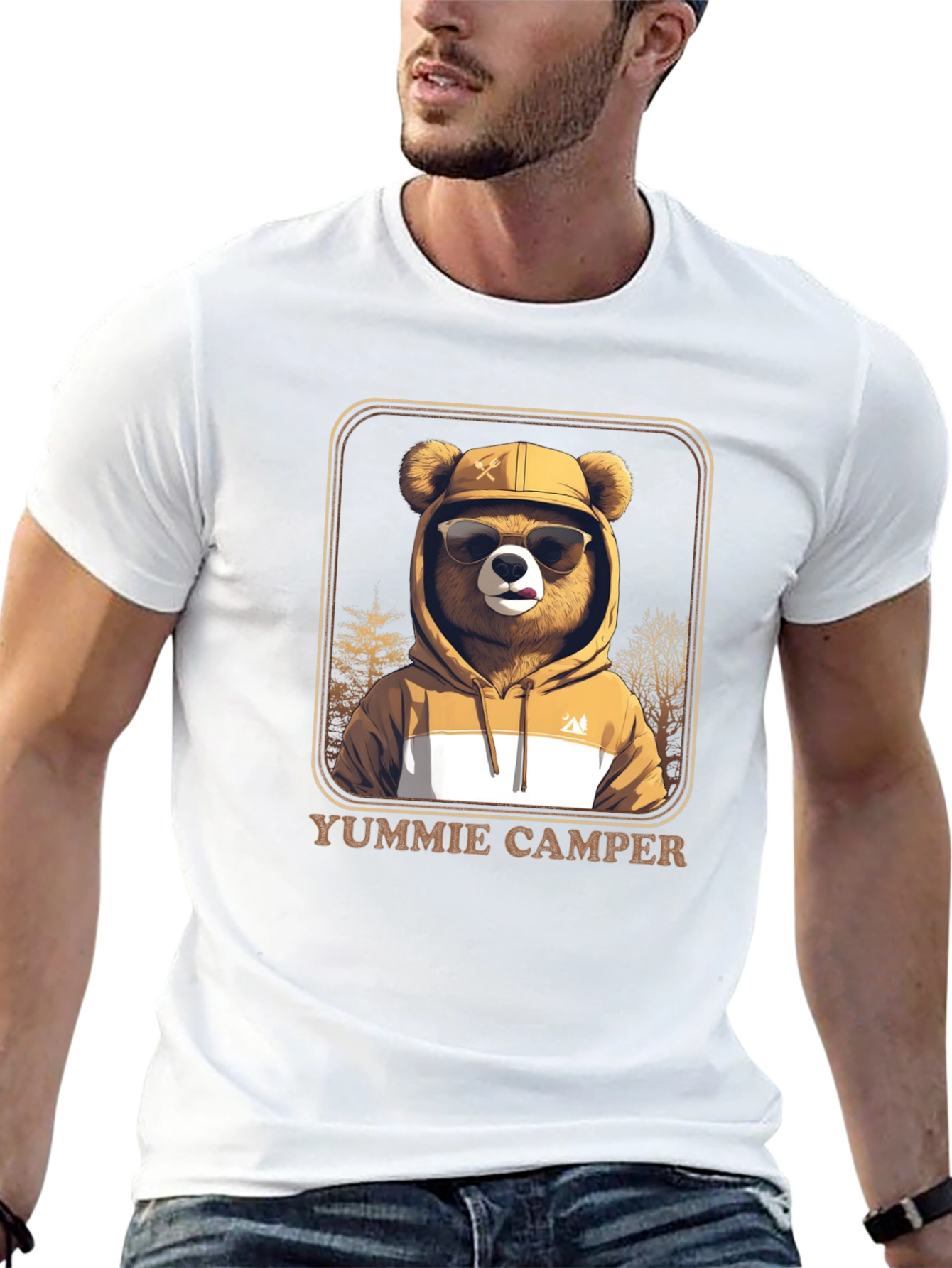 Yummie Camper Bear T-Shirt - Adventure Ready