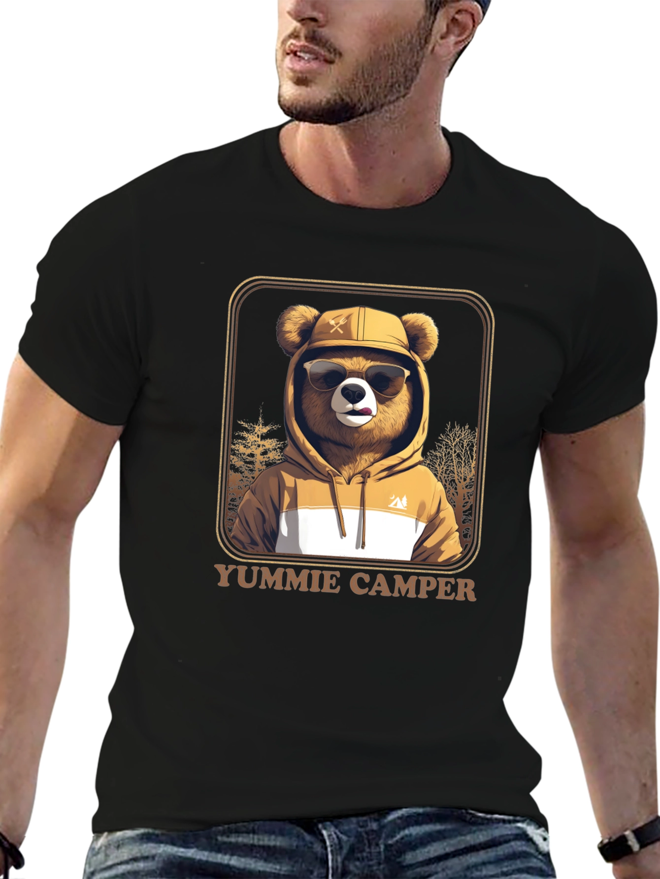 Yummie Camper Bear T-Shirt - Adventure Ready