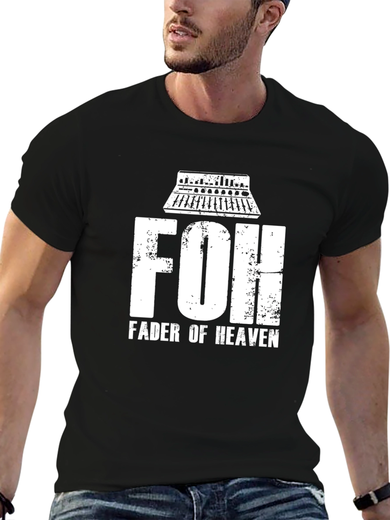 FOH Fader of Heaven Black T-Shirt