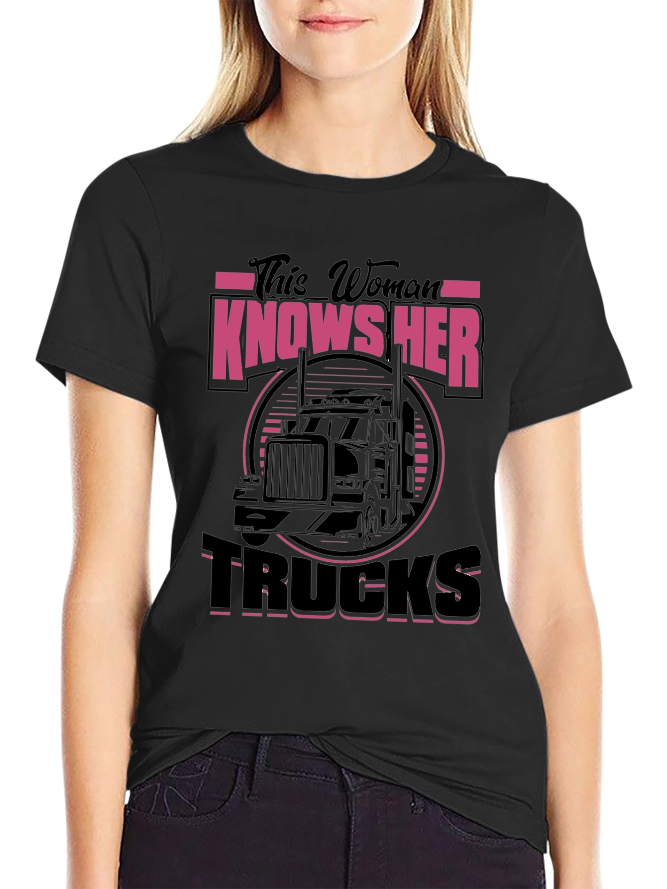 Woman Knows Her Trucks T-Shirt