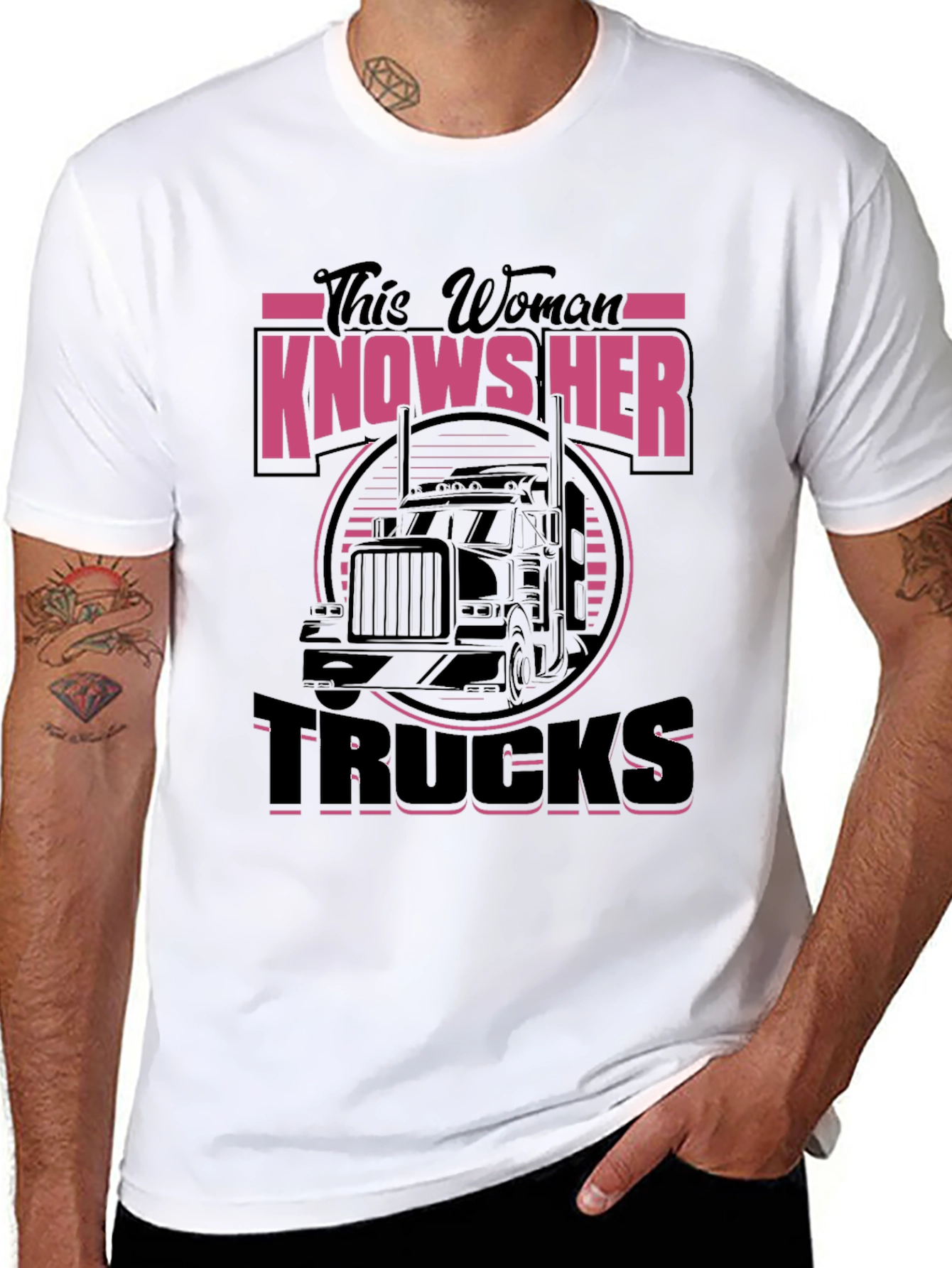 Woman Knows Her Trucks T-Shirt