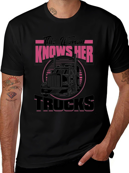 Woman Knows Her Trucks T-Shirt