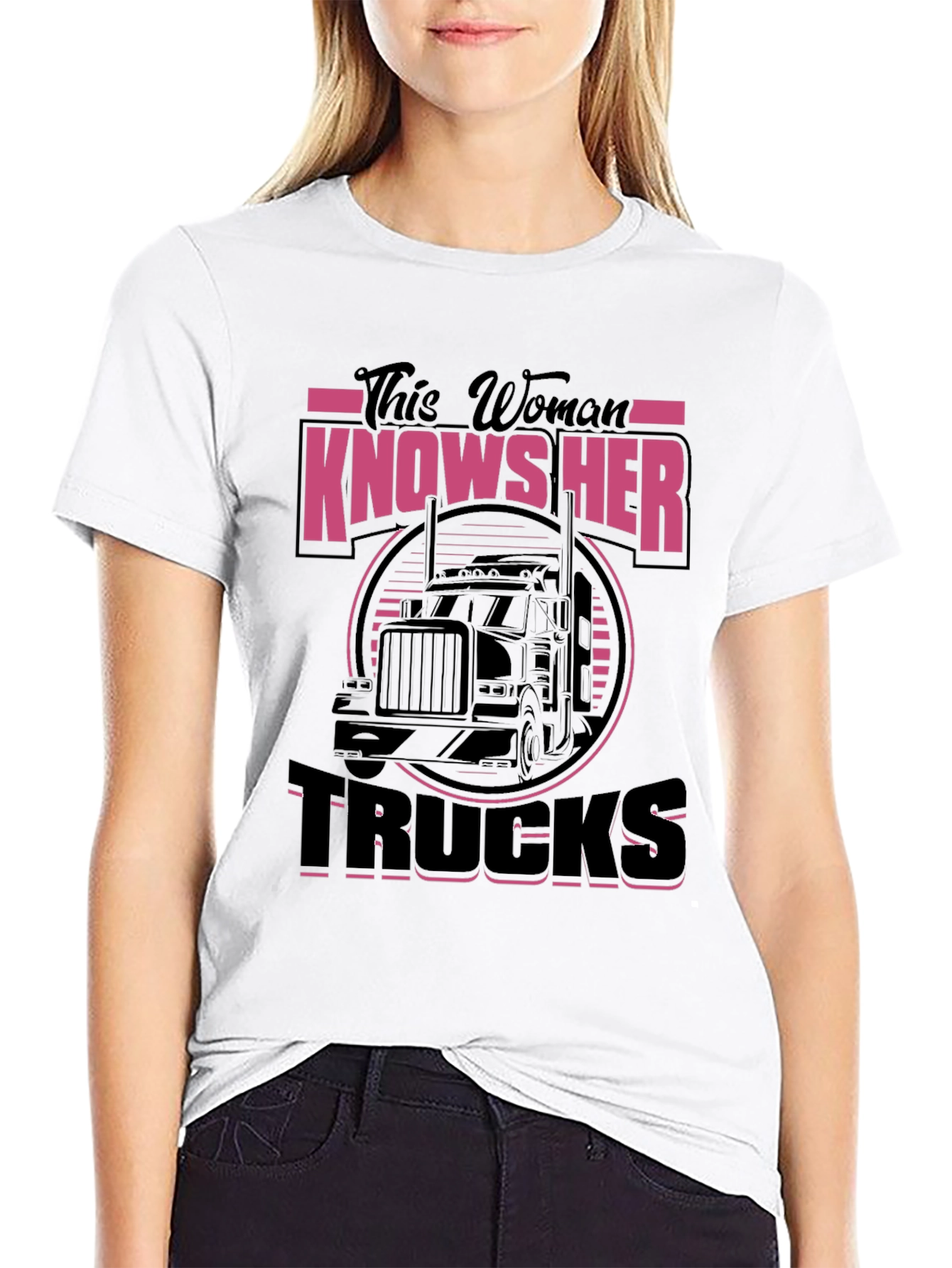 Woman Knows Her Trucks T-Shirt