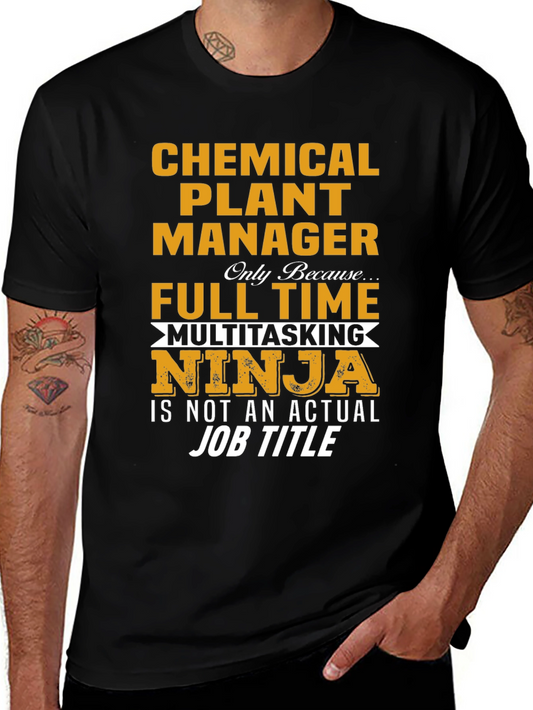 Chemical Plant Manager Ninja T-Shirt