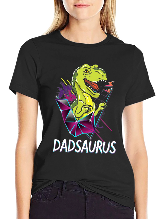 Dadsaurus Dinosaur Graphic T-Shirt