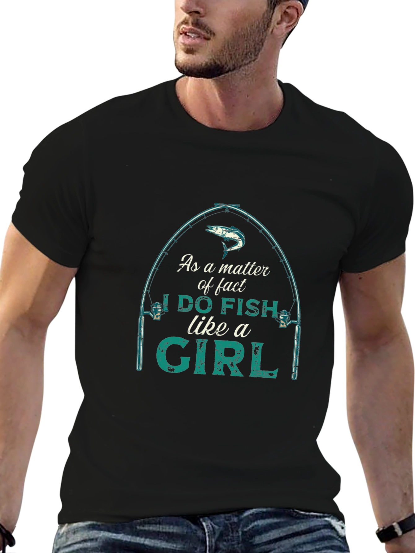 I Do Fish Like A Girl Graphic T-Shirt