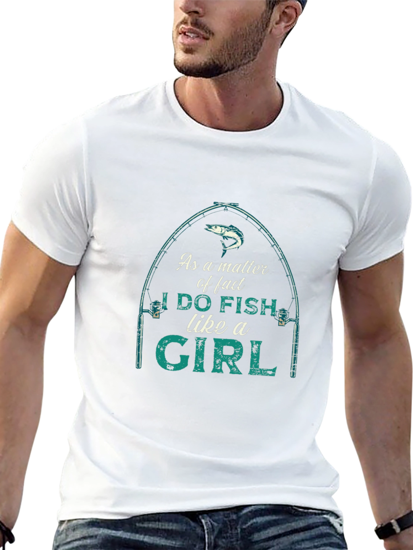 I Do Fish Like A Girl Graphic T-Shirt