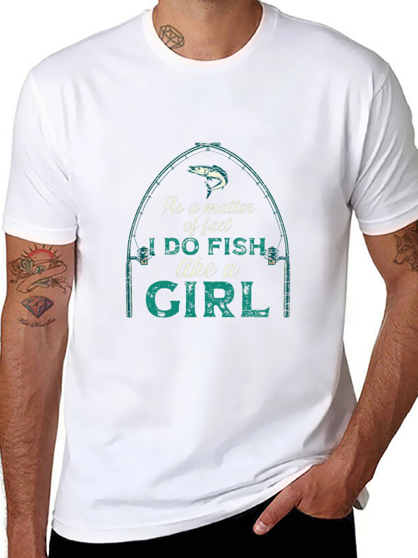 I Do Fish Like A Girl Graphic T-Shirt