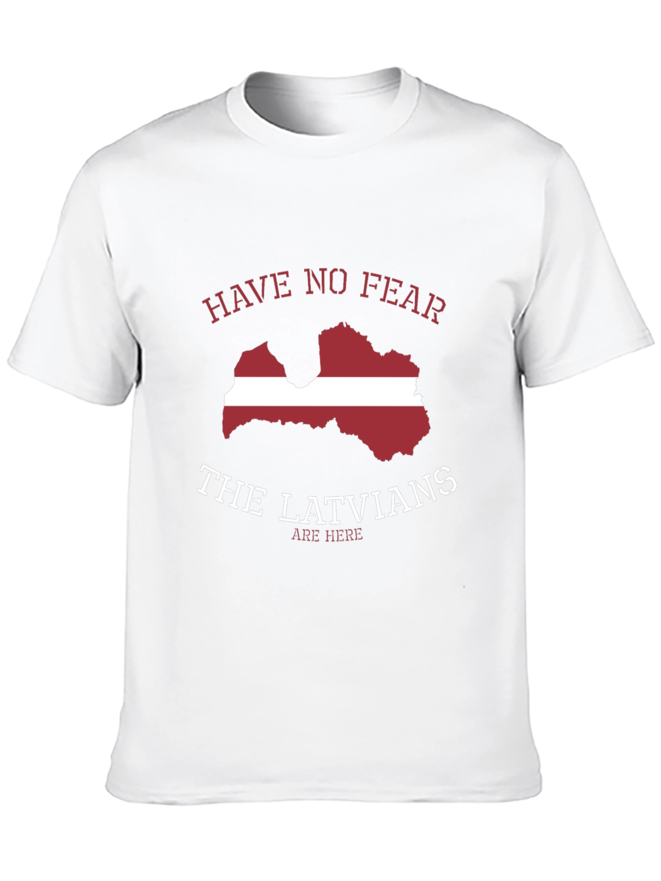 Latvia Flag Graphic T-Shirt - Novelty Tee