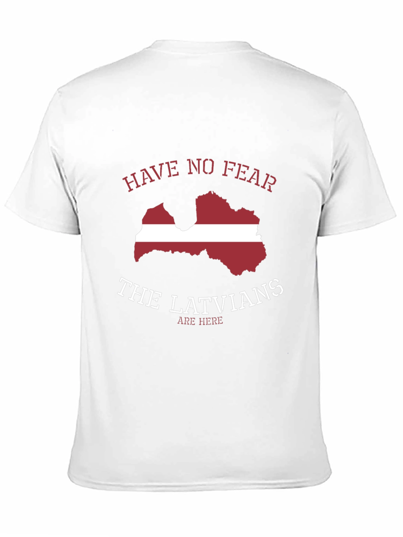 Latvia Flag Graphic T-Shirt - Novelty Tee