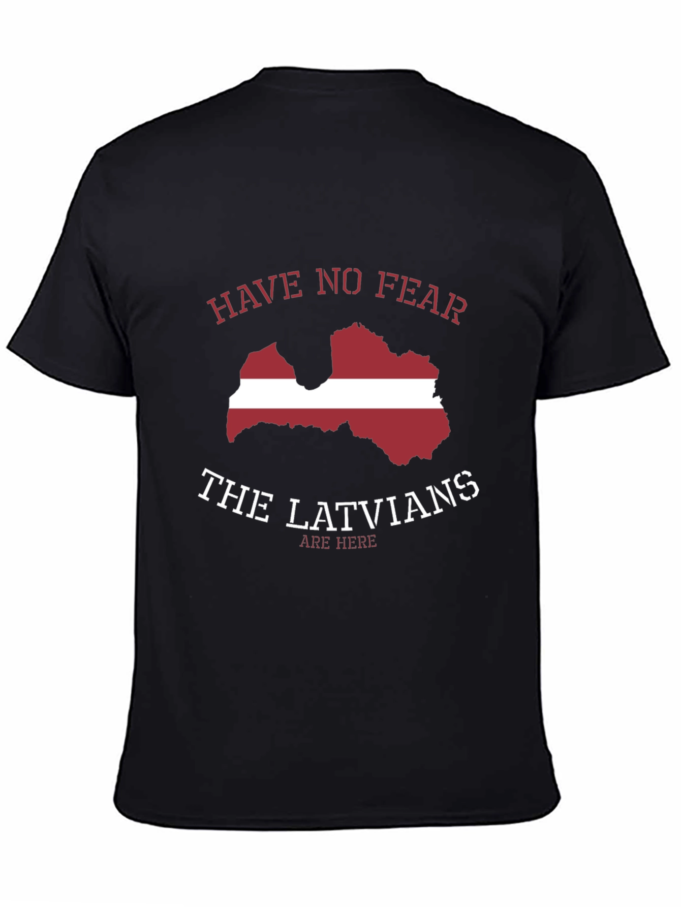 Latvia Flag Graphic T-Shirt - Novelty Tee