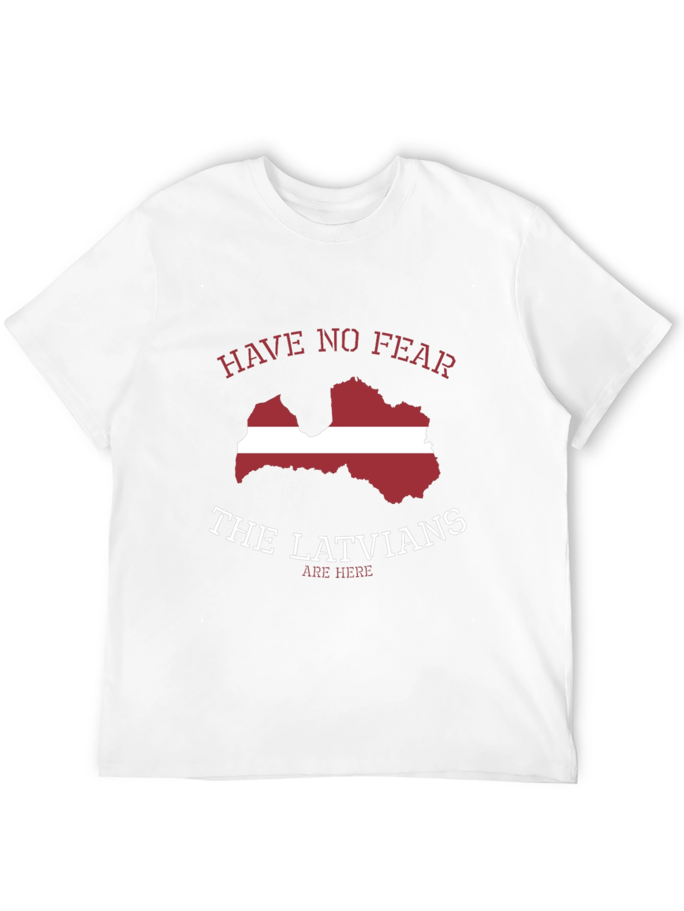 Latvia Flag Graphic T-Shirt - Novelty Tee