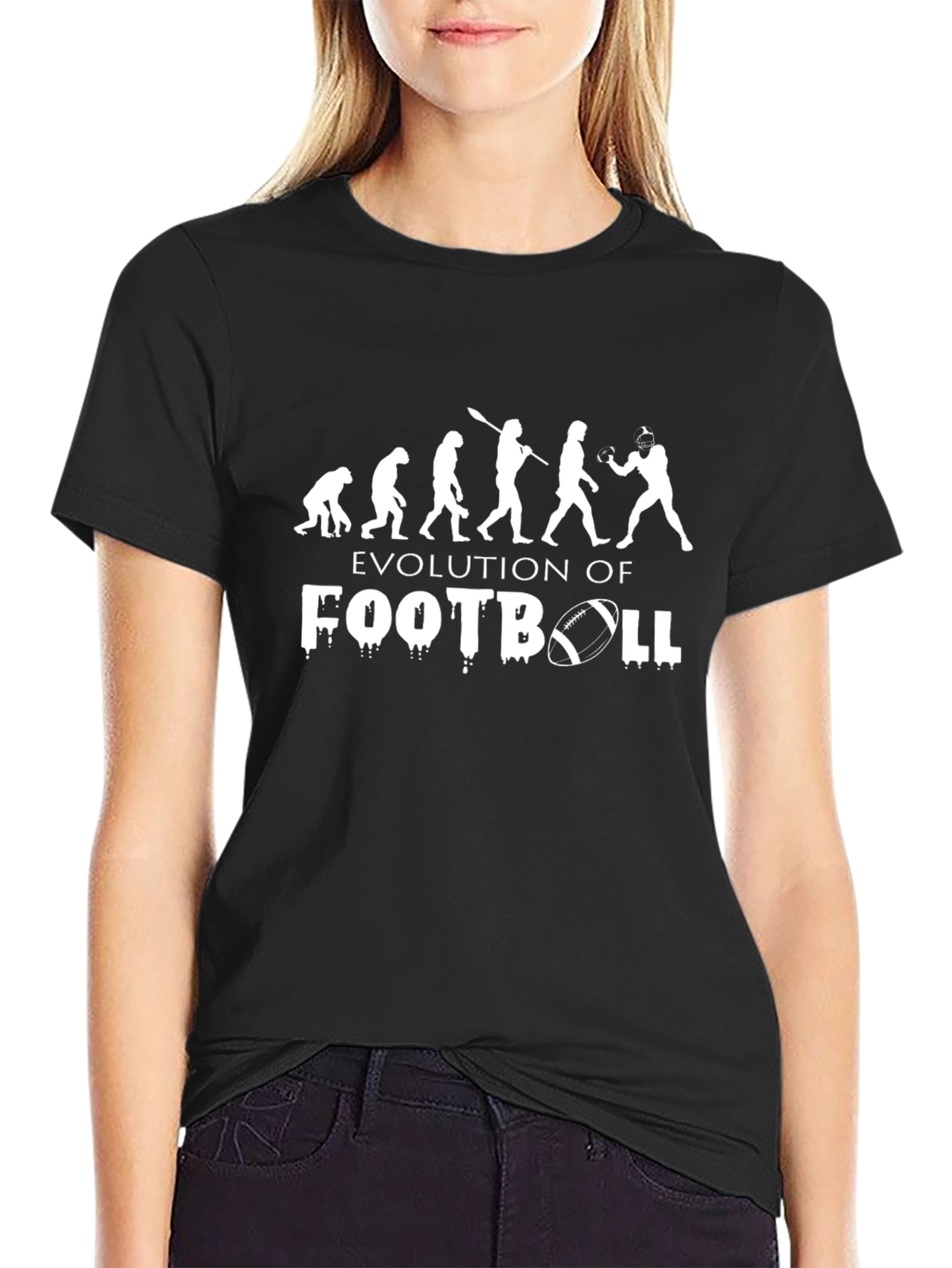 Evolution of Football Graphic T-Shirt