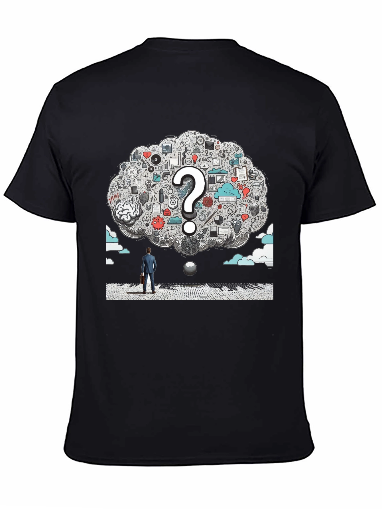 Thinker T-Shirt - Brainstorm Graphic Tee