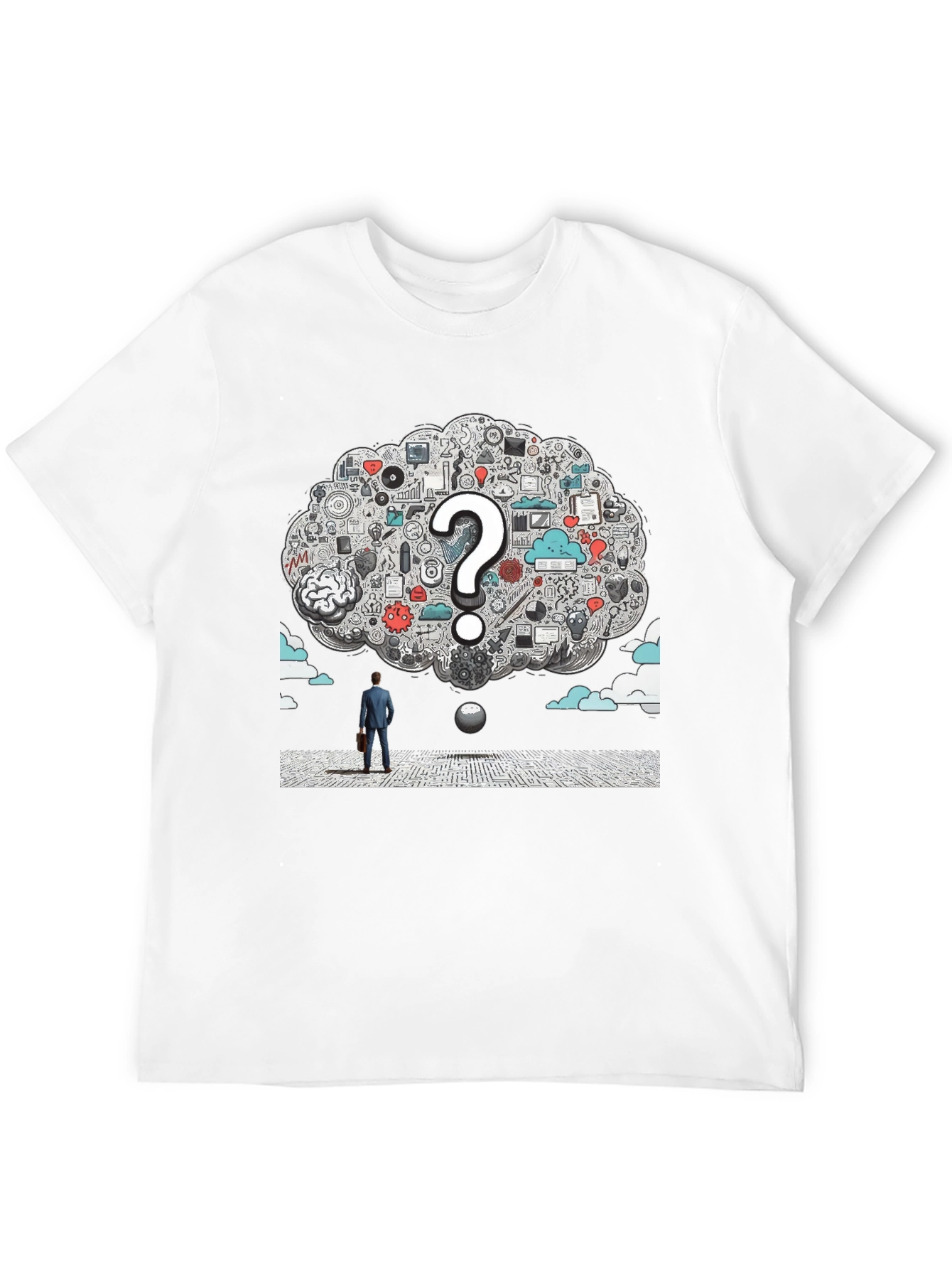 Thinker T-Shirt - Brainstorm Graphic Tee