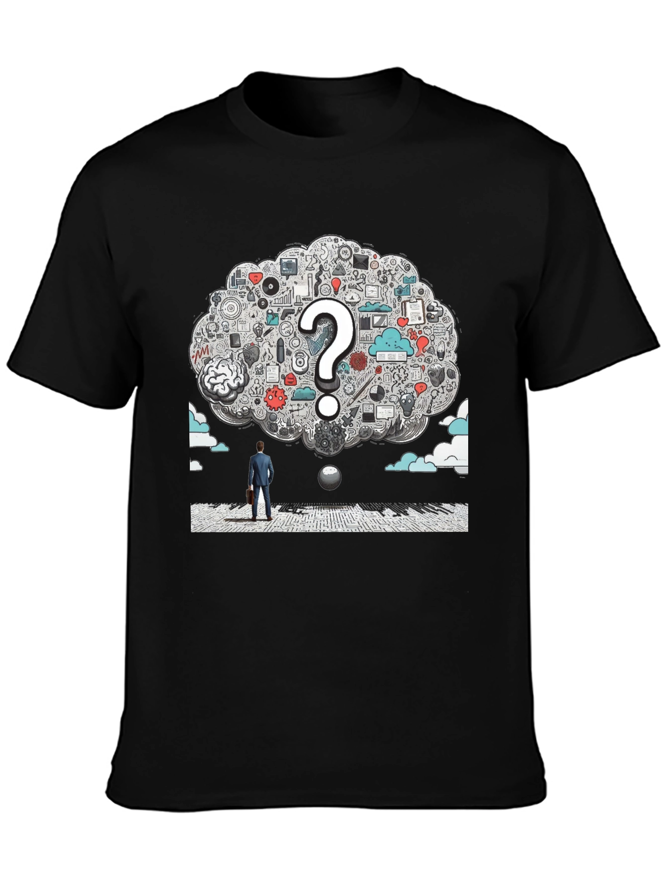 Thinker T-Shirt - Brainstorm Graphic Tee
