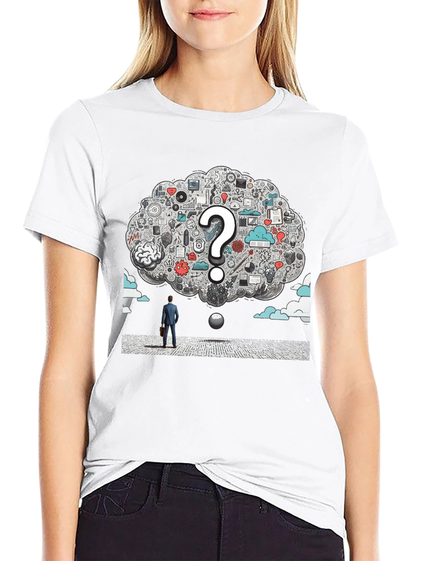 Thinker T-Shirt - Brainstorm Graphic Tee