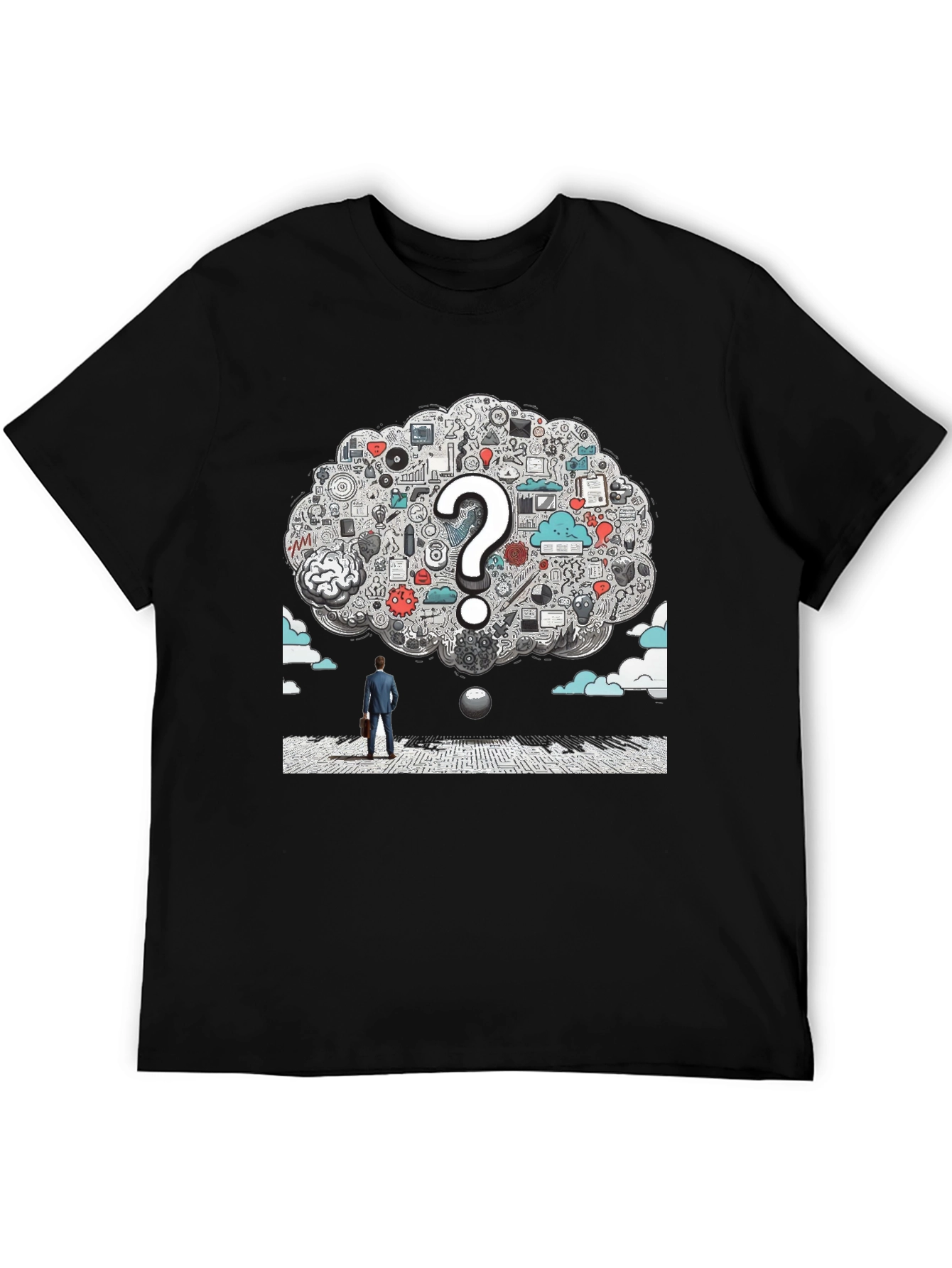 Thinker T-Shirt - Brainstorm Graphic Tee