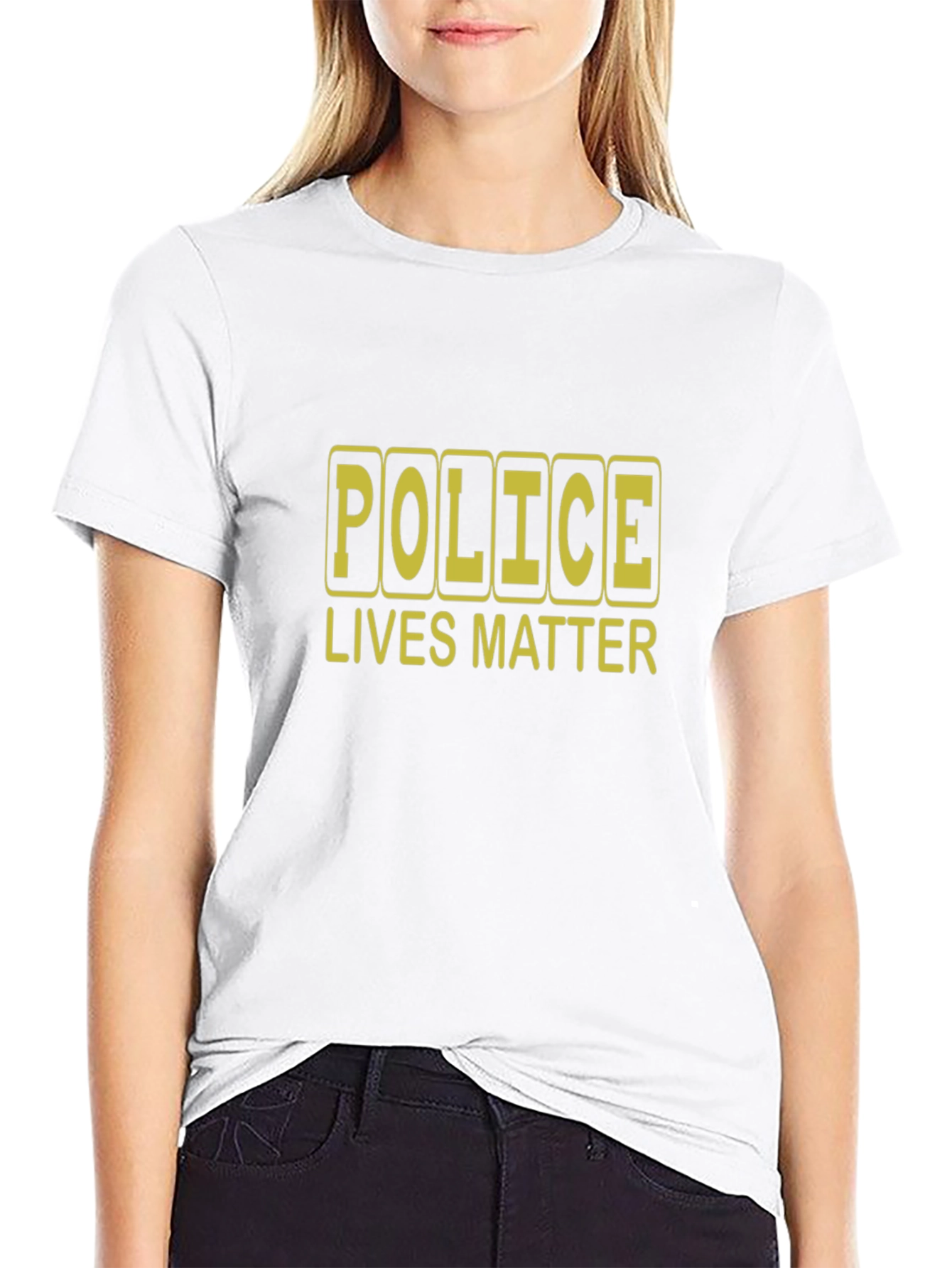 Police Lives Matter Graphic Tee - Black
