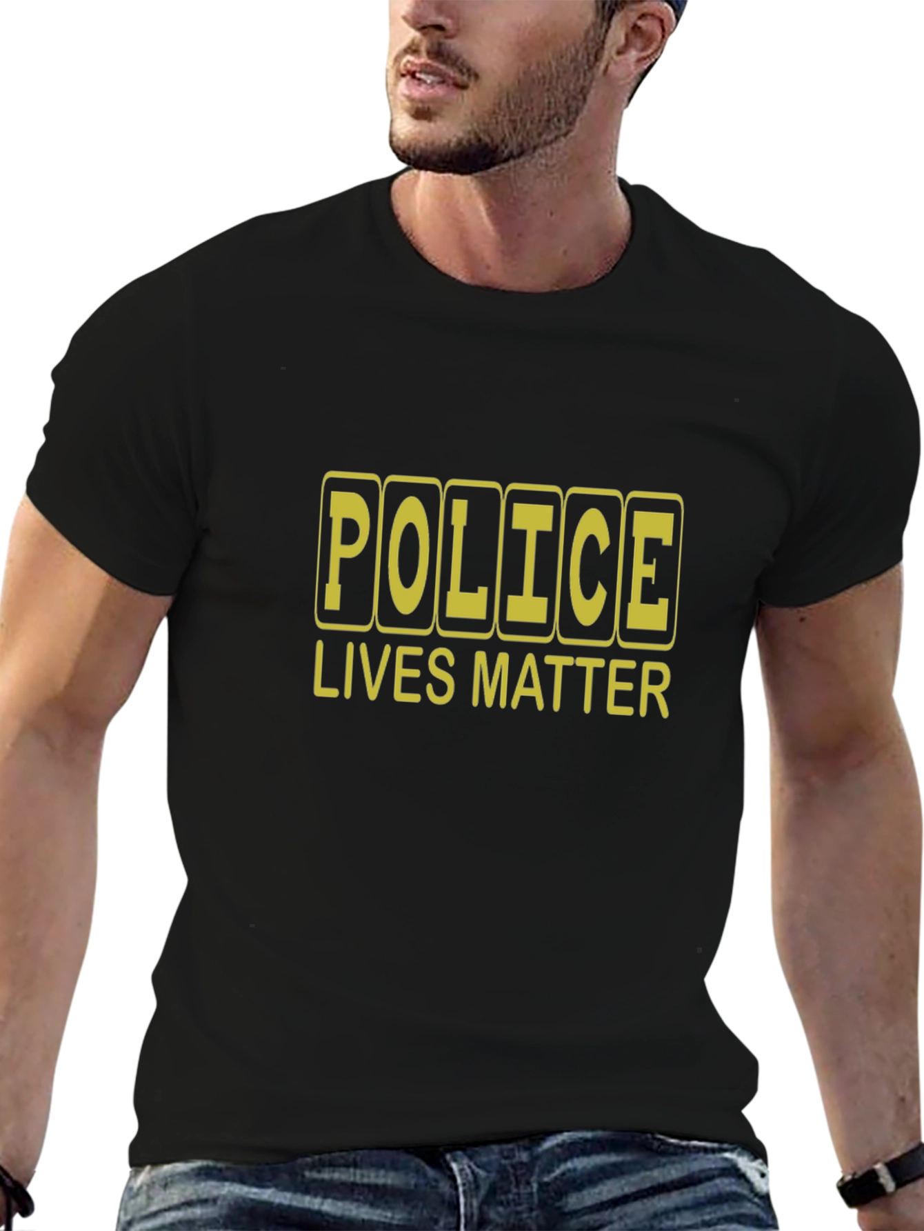 Police Lives Matter Graphic Tee - Black