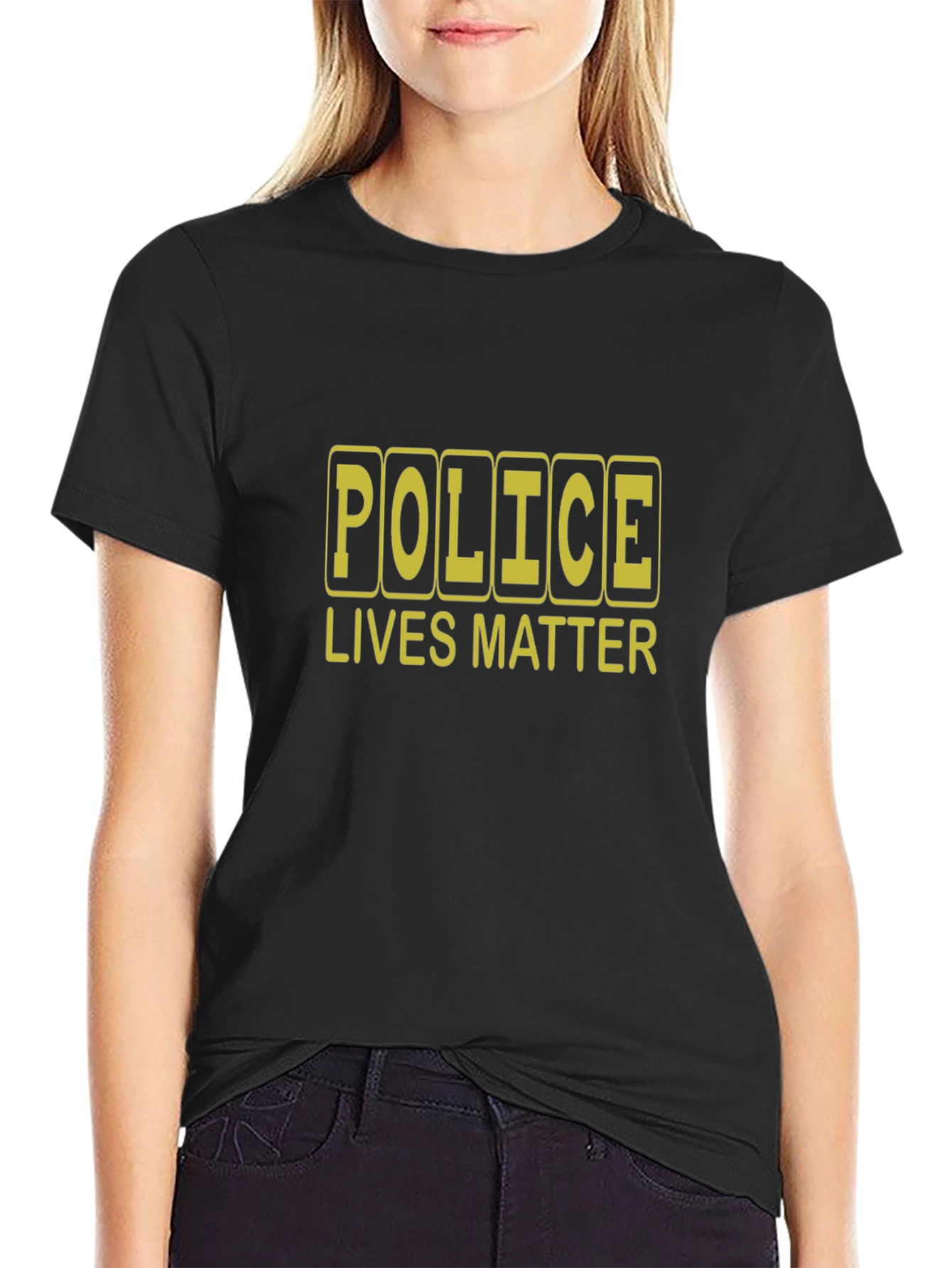 Police Lives Matter Graphic Tee - Black