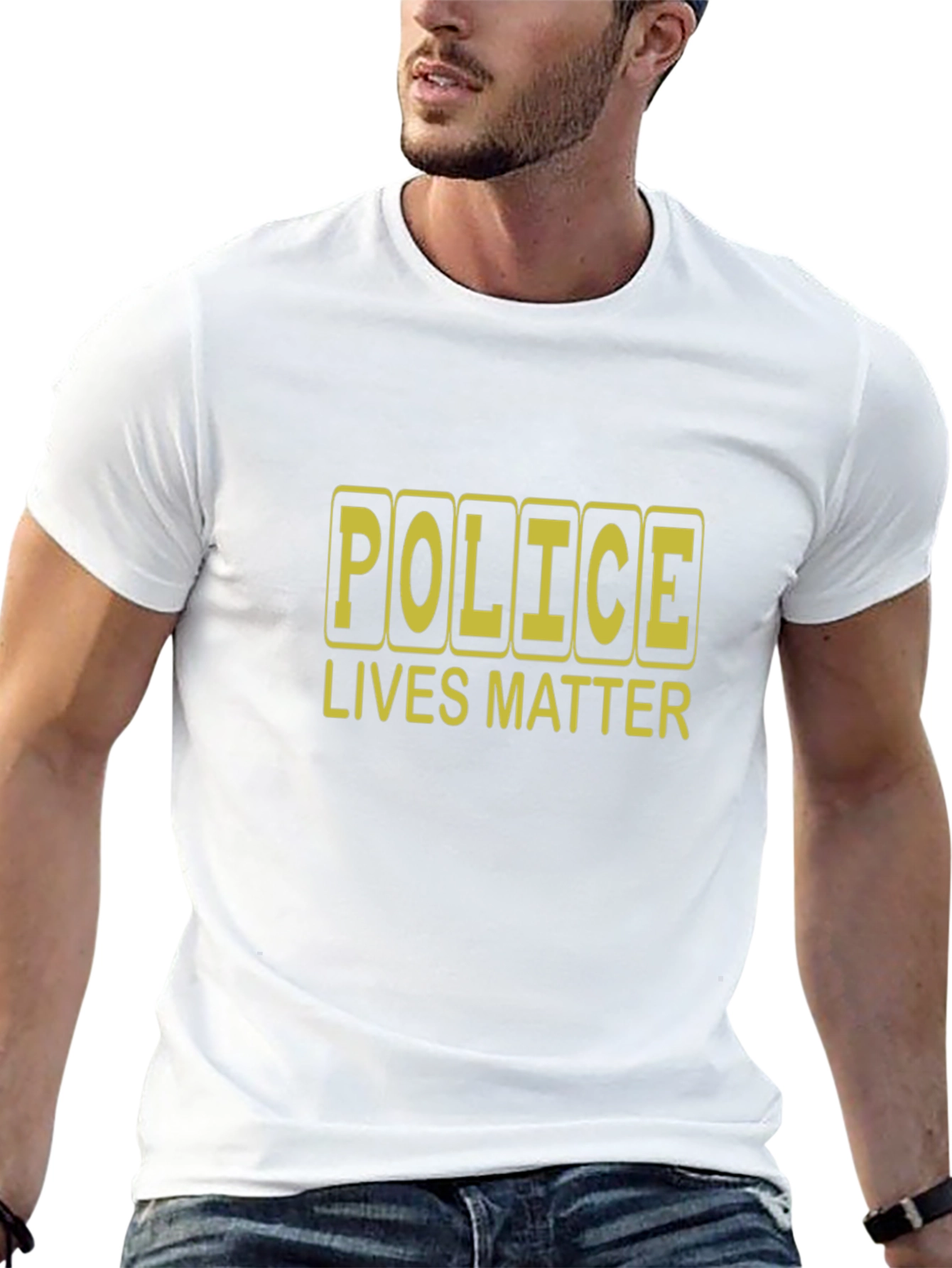 Police Lives Matter Graphic Tee - Black