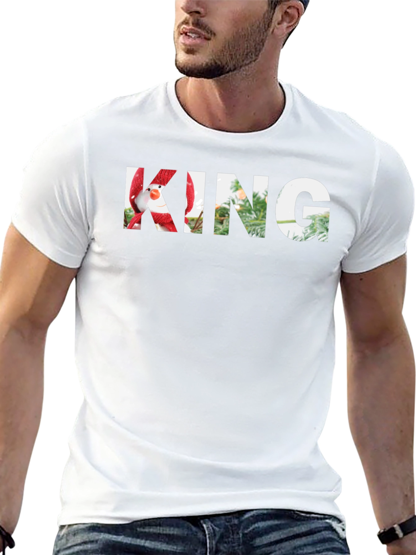 Festive Holiday King Graphic T-Shirt
