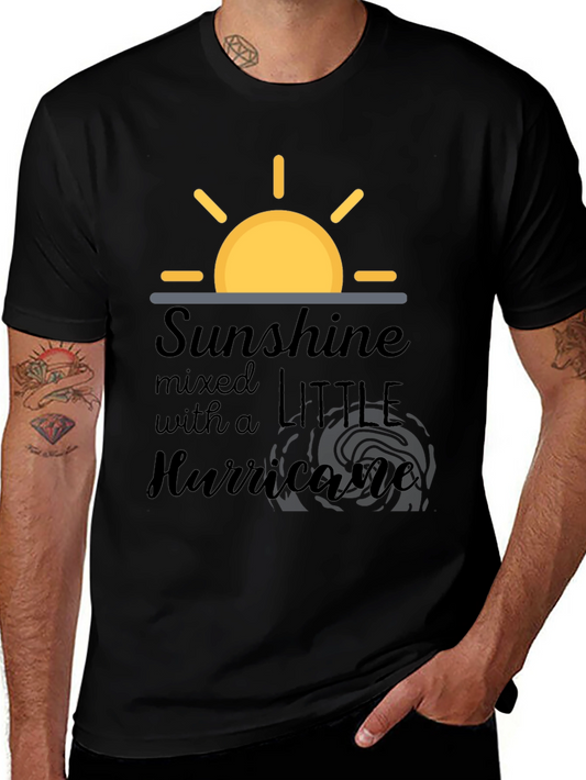Sunshine and Hurricane Black T-Shirt