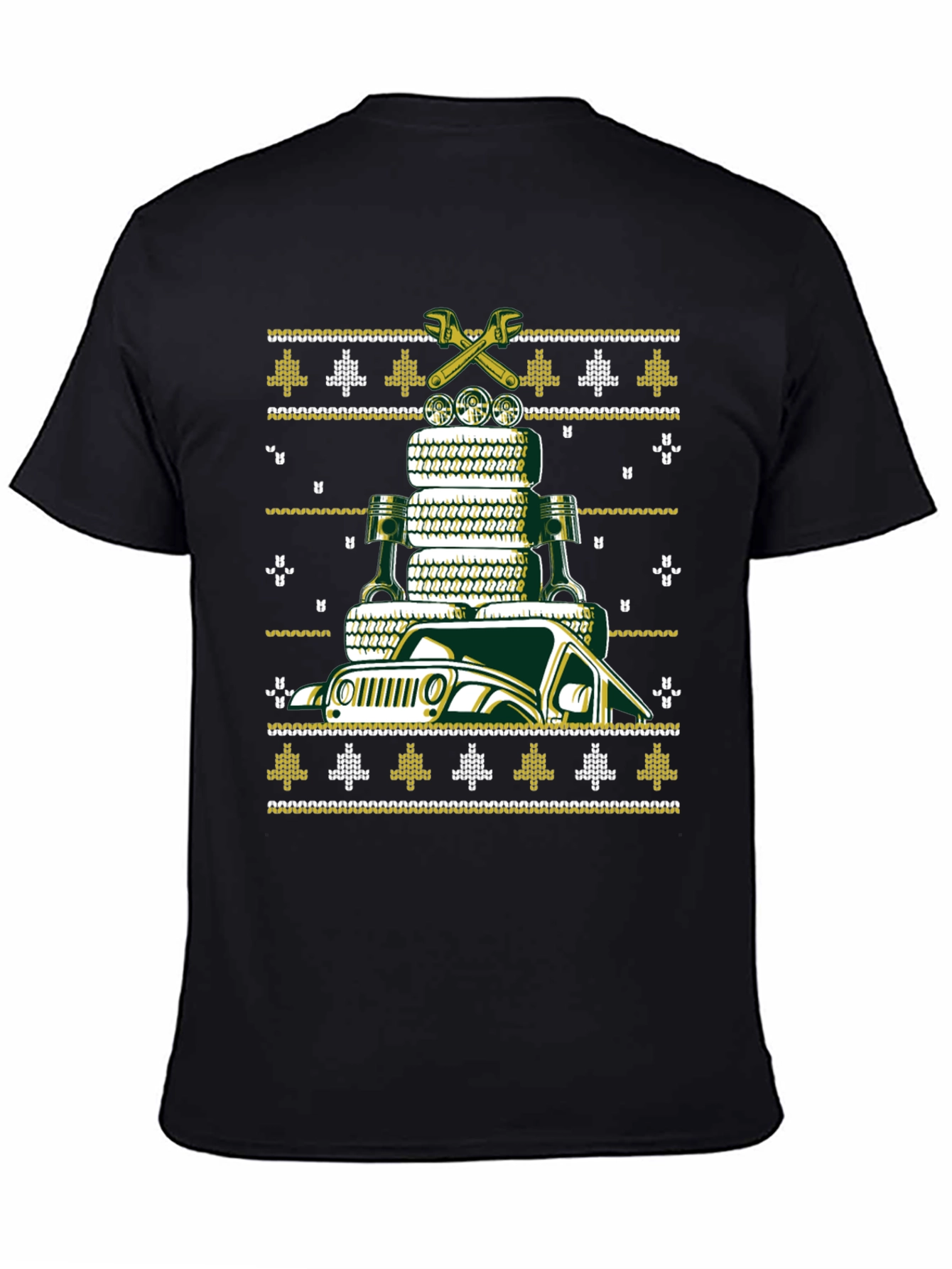 Jeep Auto Mechanic Ugly Christmas Sweater T-Shirt