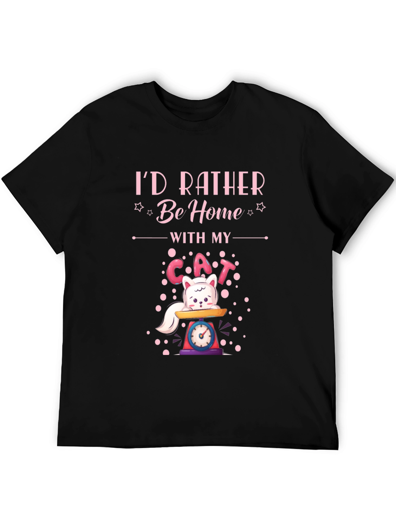 Id Rather Be Home With My Cat T-Shirt