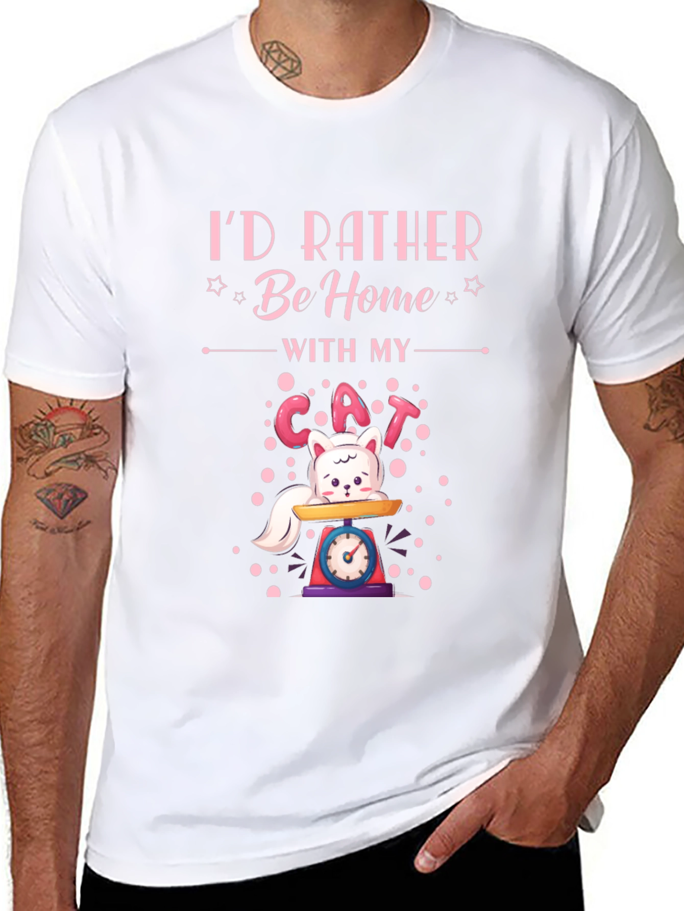 Id Rather Be Home With My Cat T-Shirt