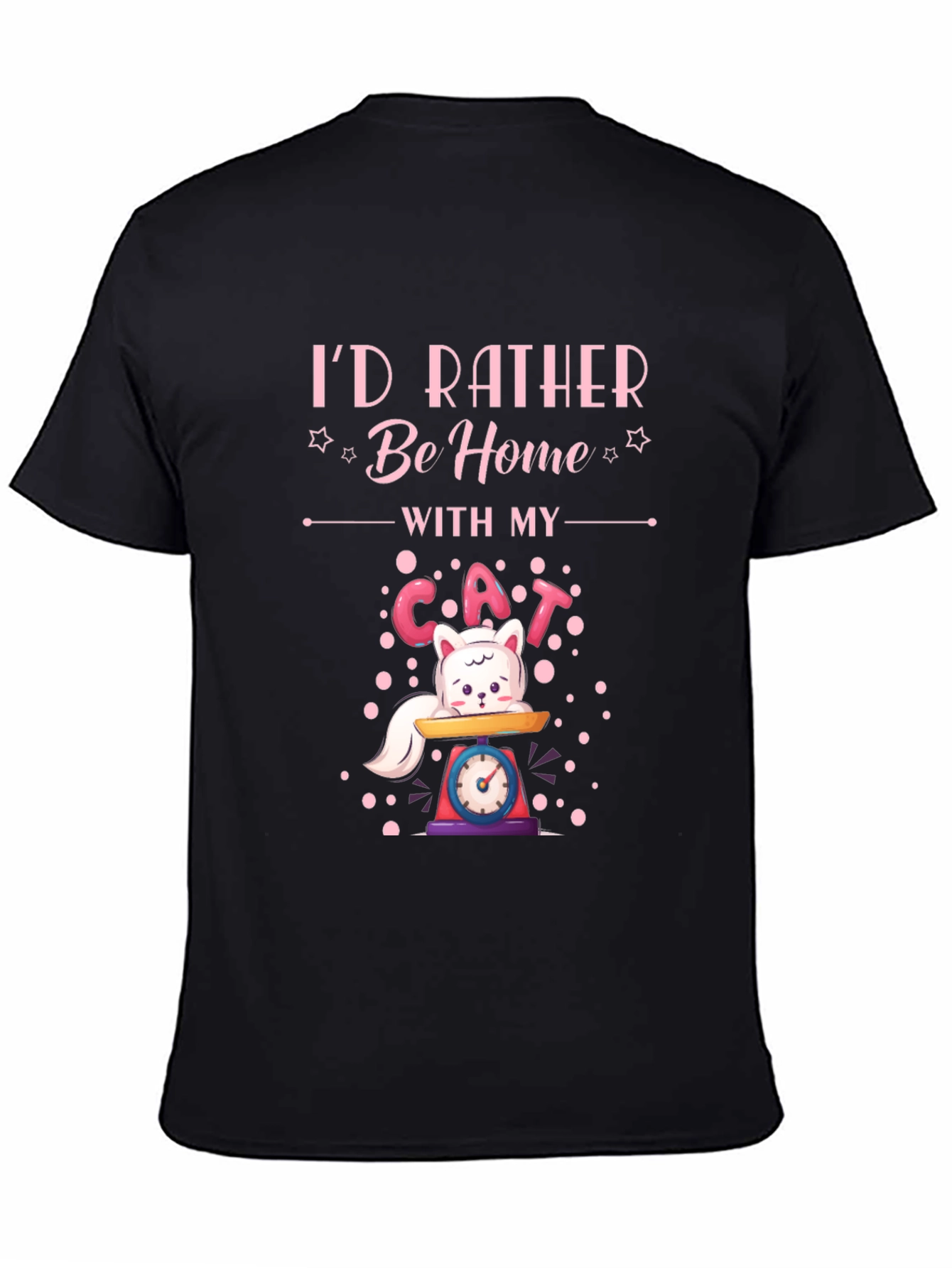 Id Rather Be Home With My Cat T-Shirt