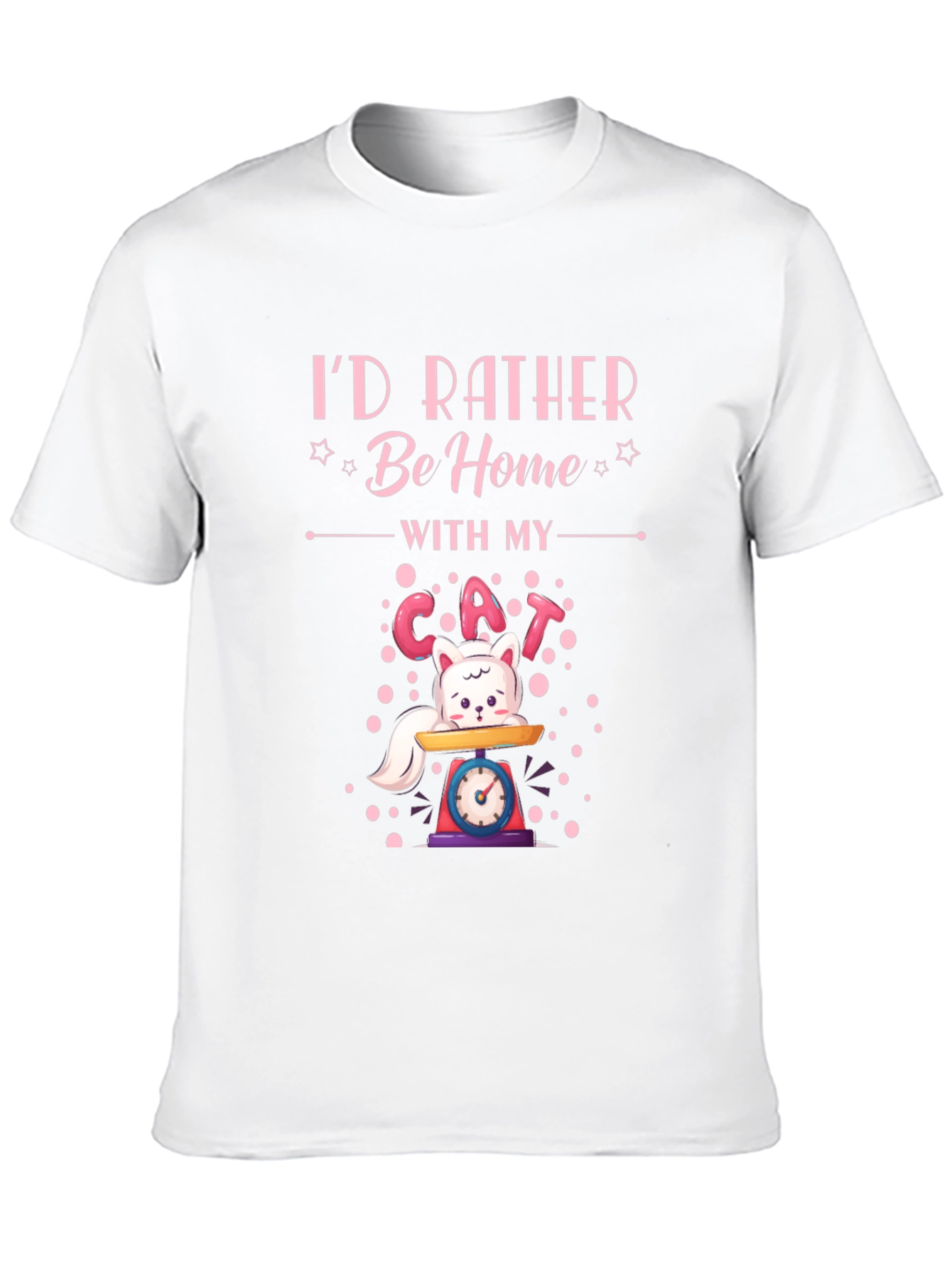 Id Rather Be Home With My Cat T-Shirt