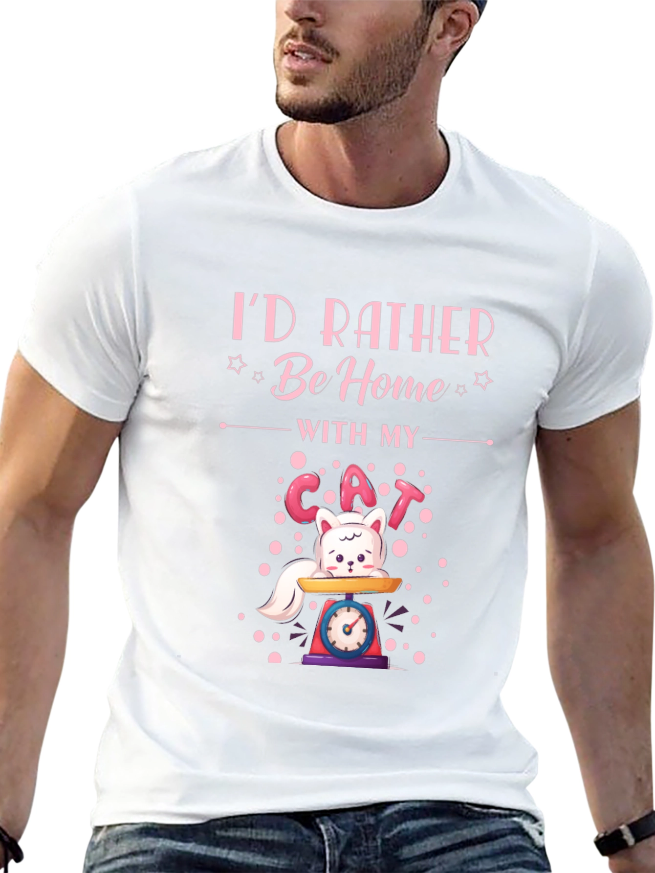 Id Rather Be Home With My Cat T-Shirt
