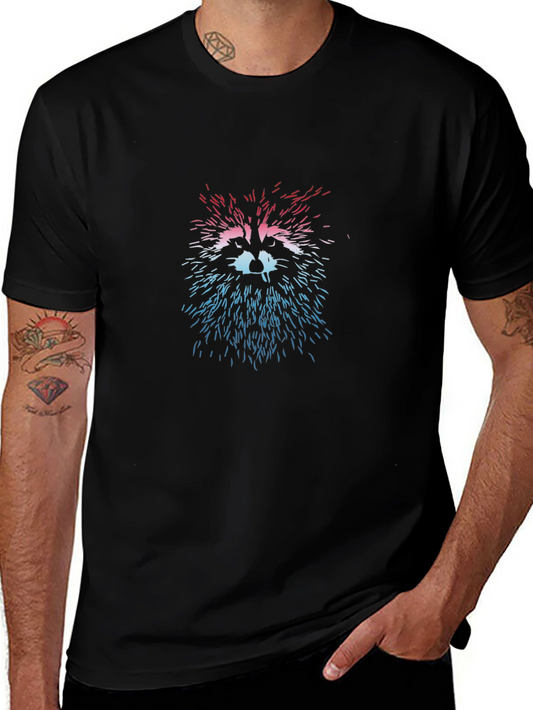 Retro Raccoon Graphic Tee - Unique Design