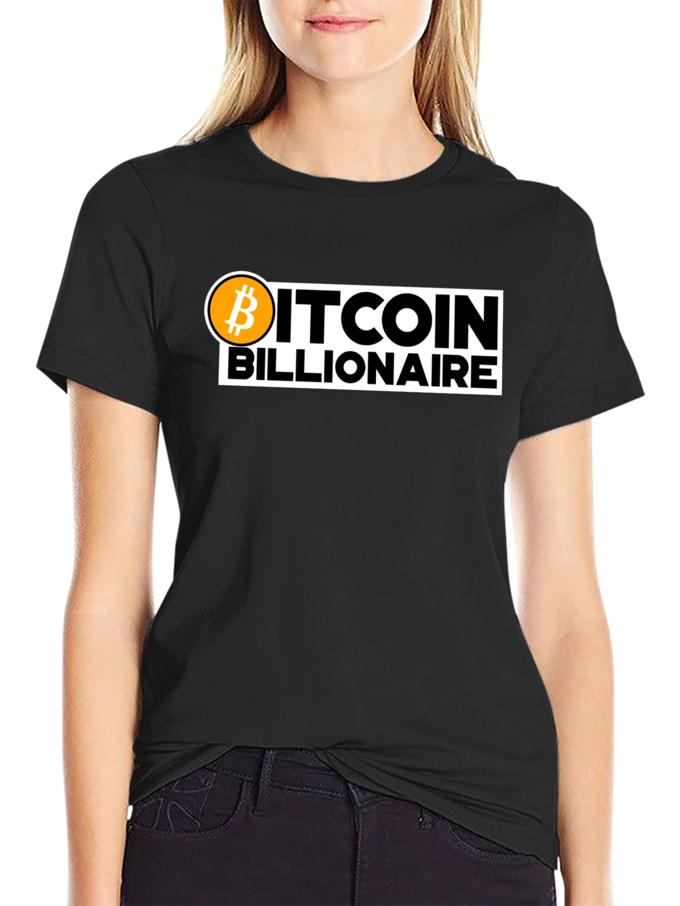 Bitcoin Billionaire Black T-Shirt Crypto Fashion Tee