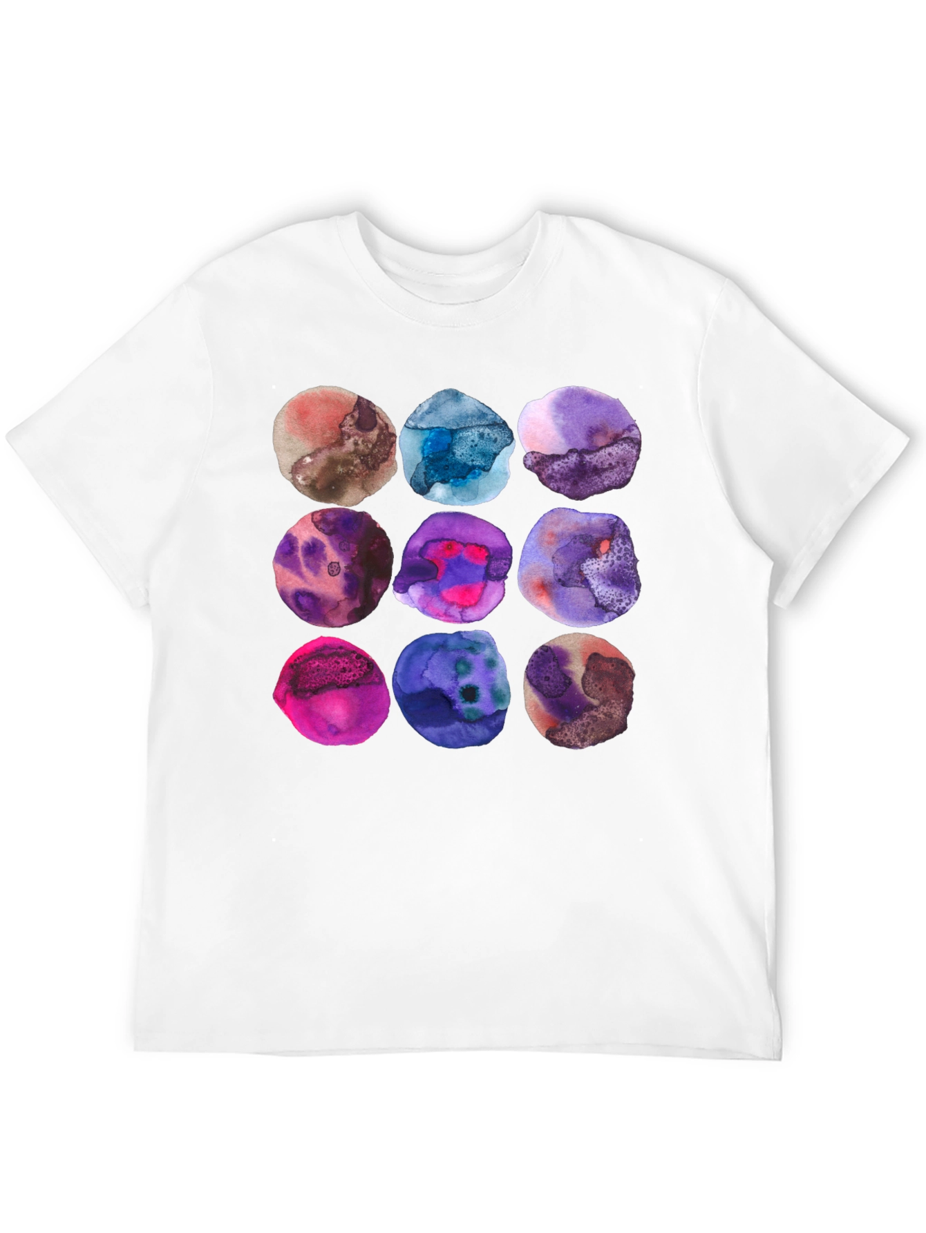 Watercolor Circles Graphic T-Shirt