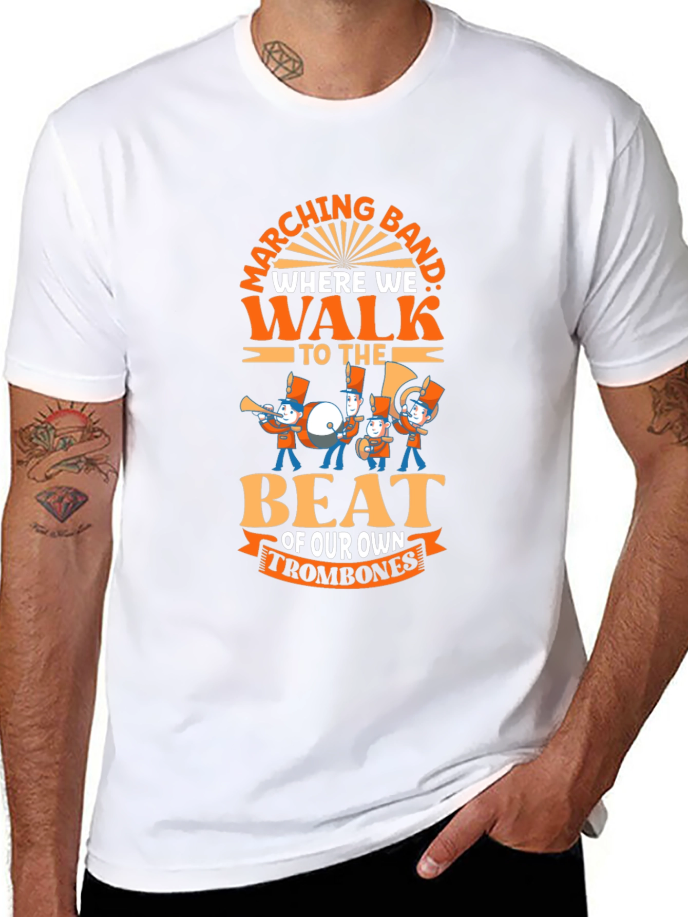Marching Band T-Shirt - Trombone Player Tee