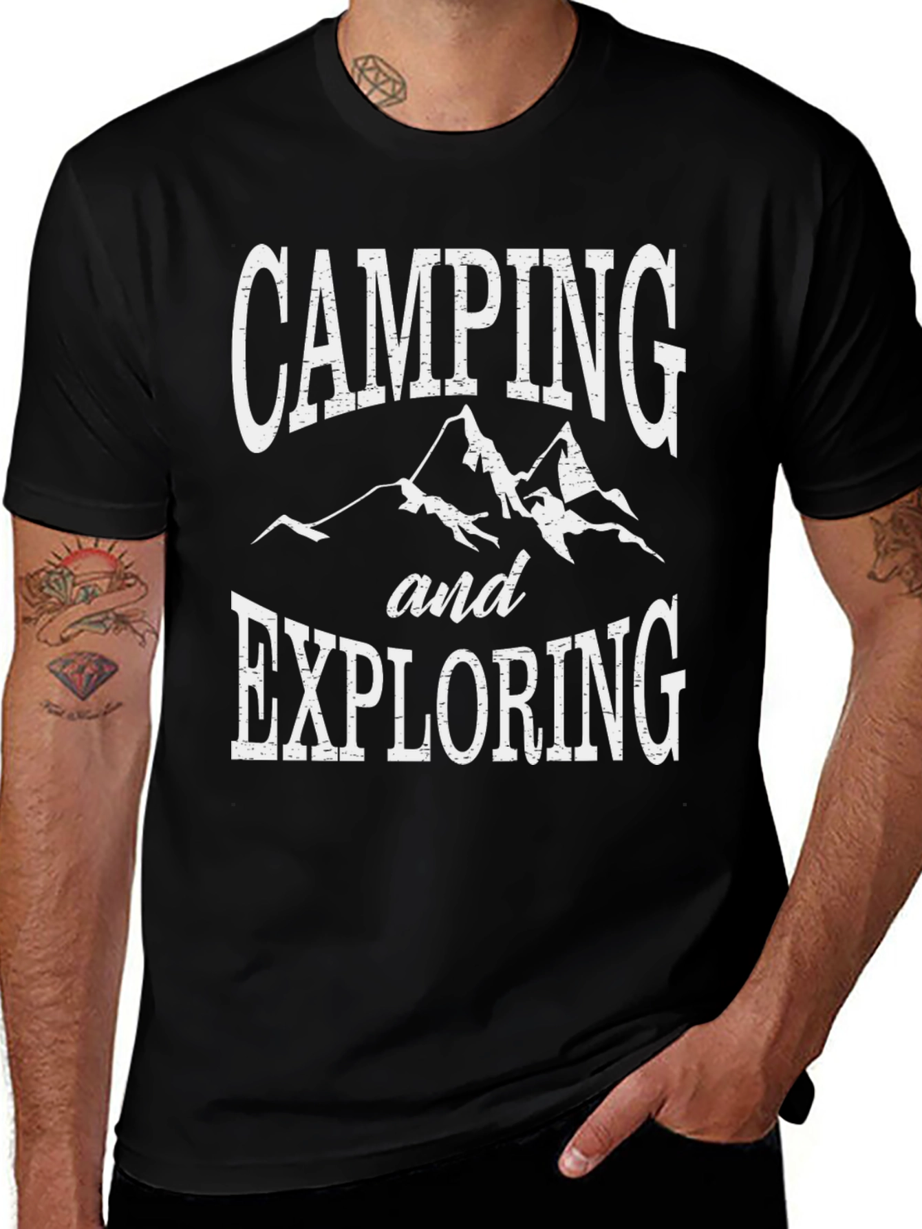 Camping and Exploring Graphic T-Shirt