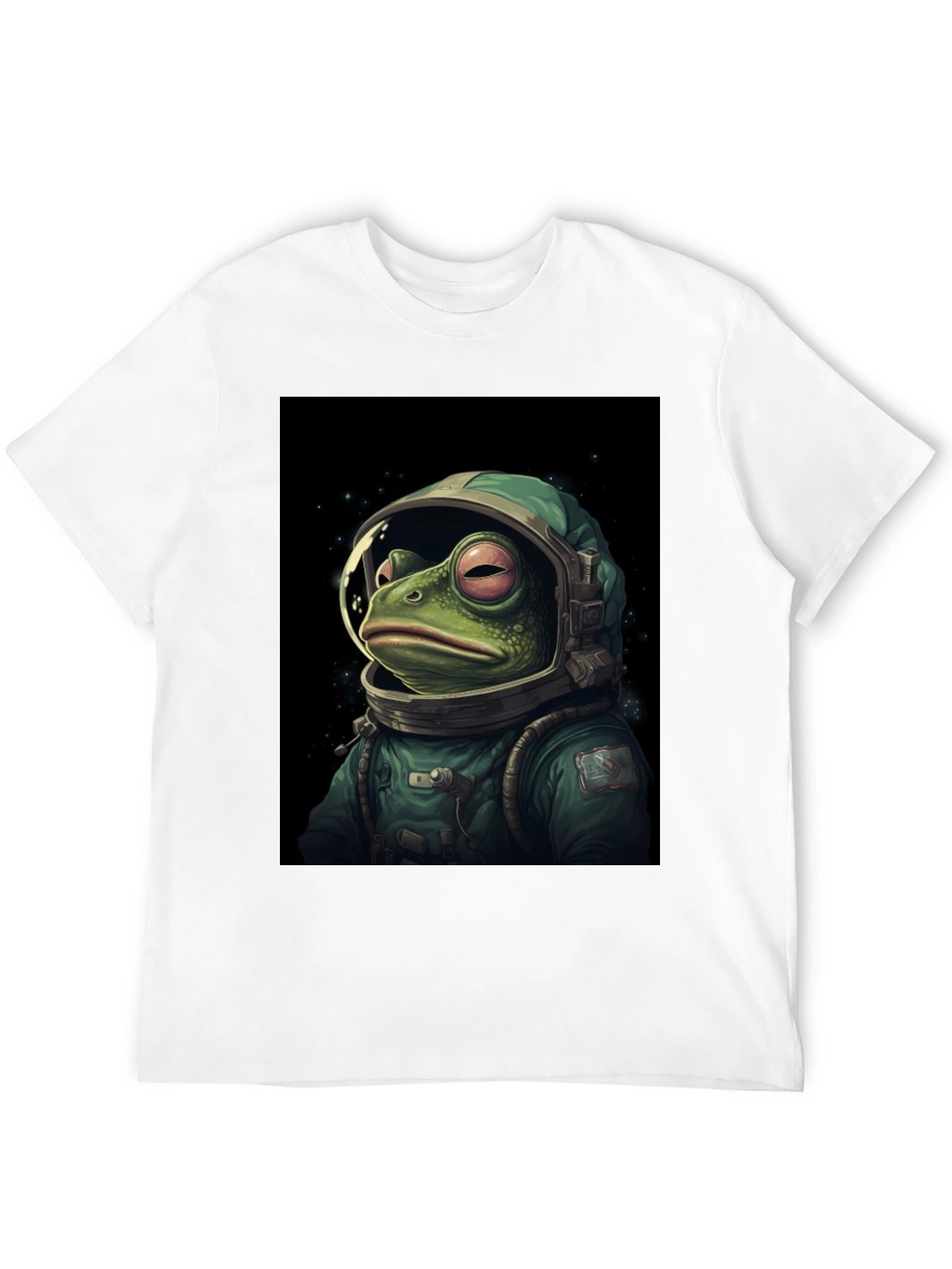Astronaut Frog Graphic Tee - Black