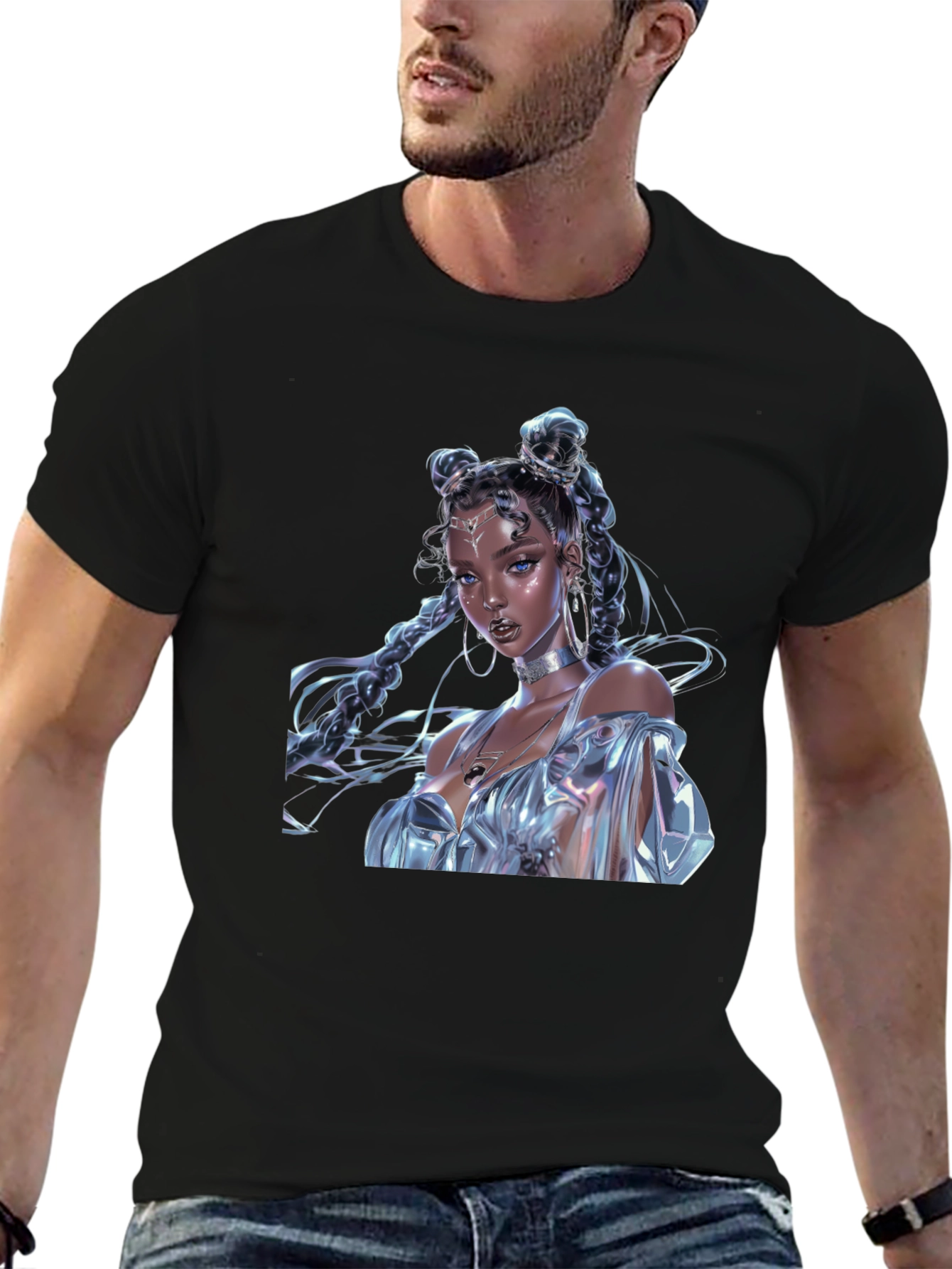 Anime Art Graphic Tee - Stylish Fashion Statement