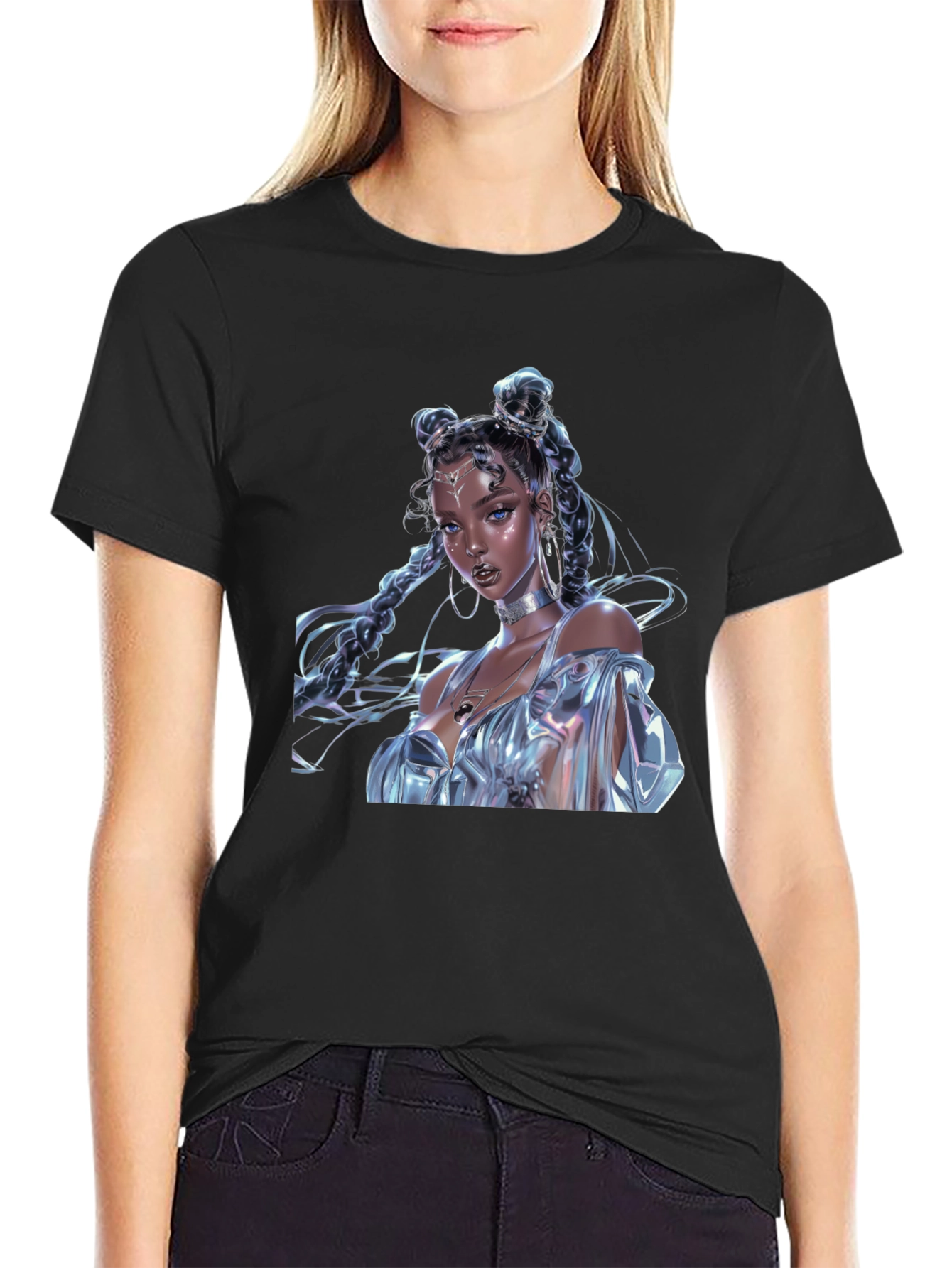 Anime Art Graphic Tee - Stylish Fashion Statement