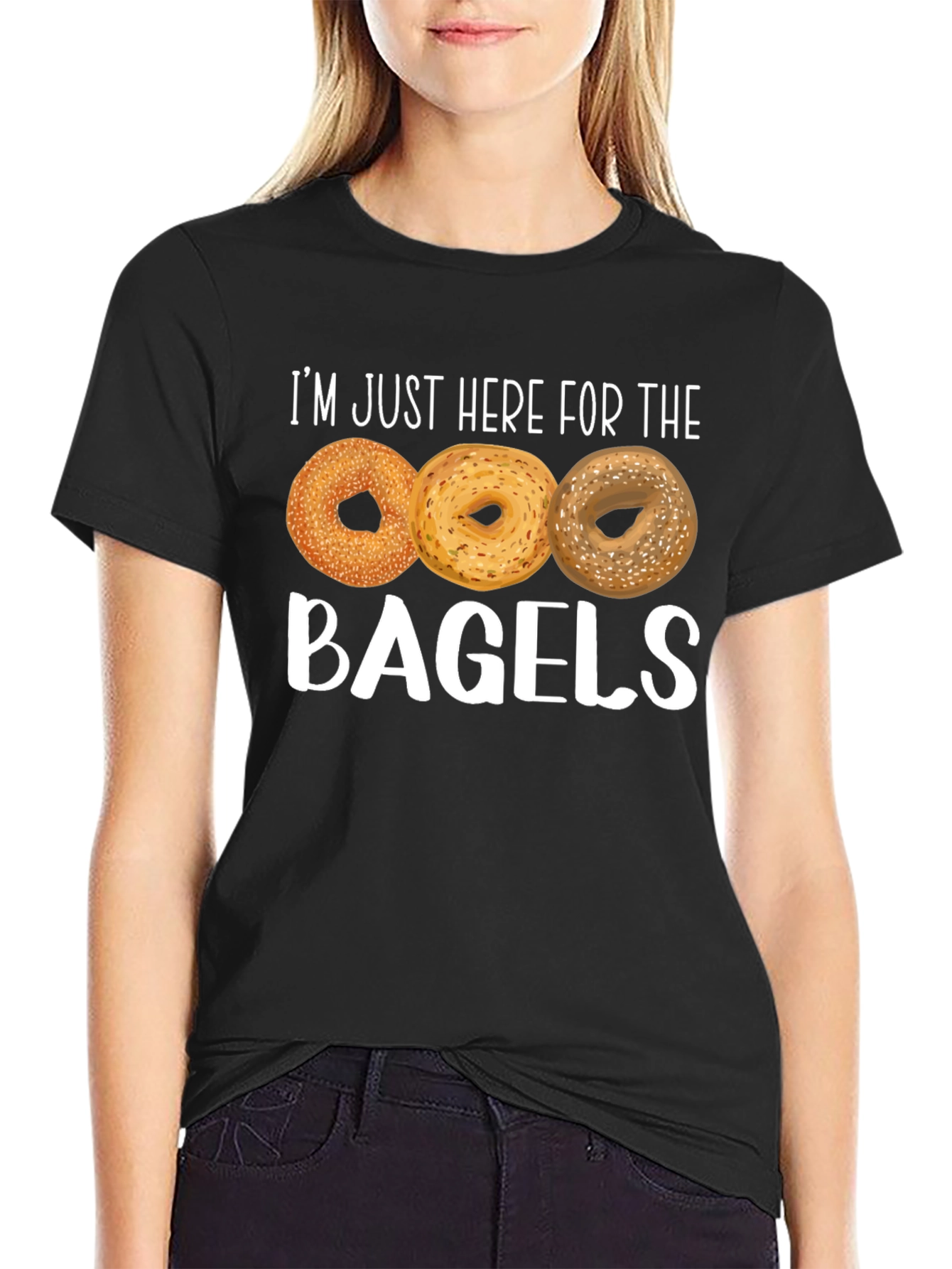 Bagels Graphic T-Shirt - Foodie Humor Tee