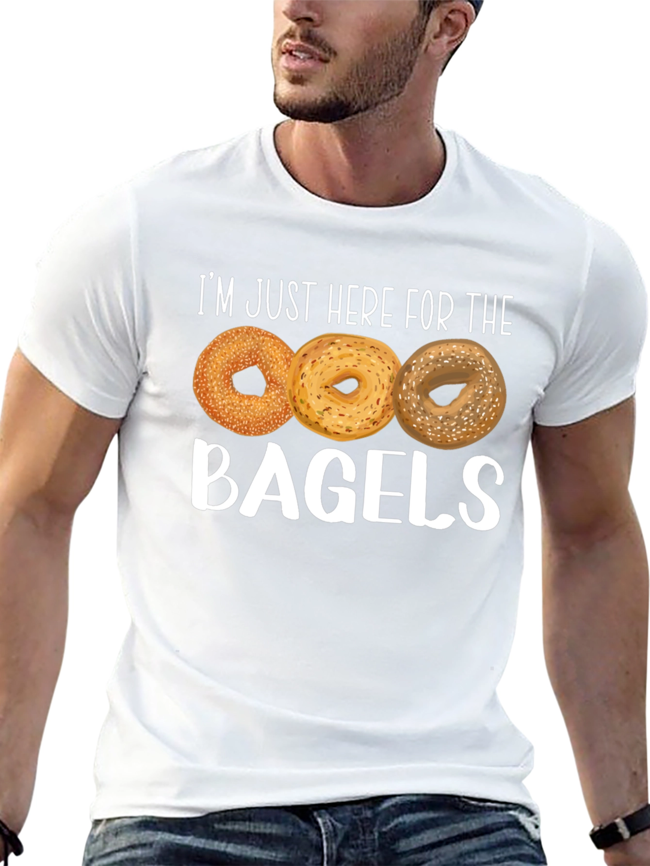 Bagels Graphic T-Shirt - Foodie Humor Tee