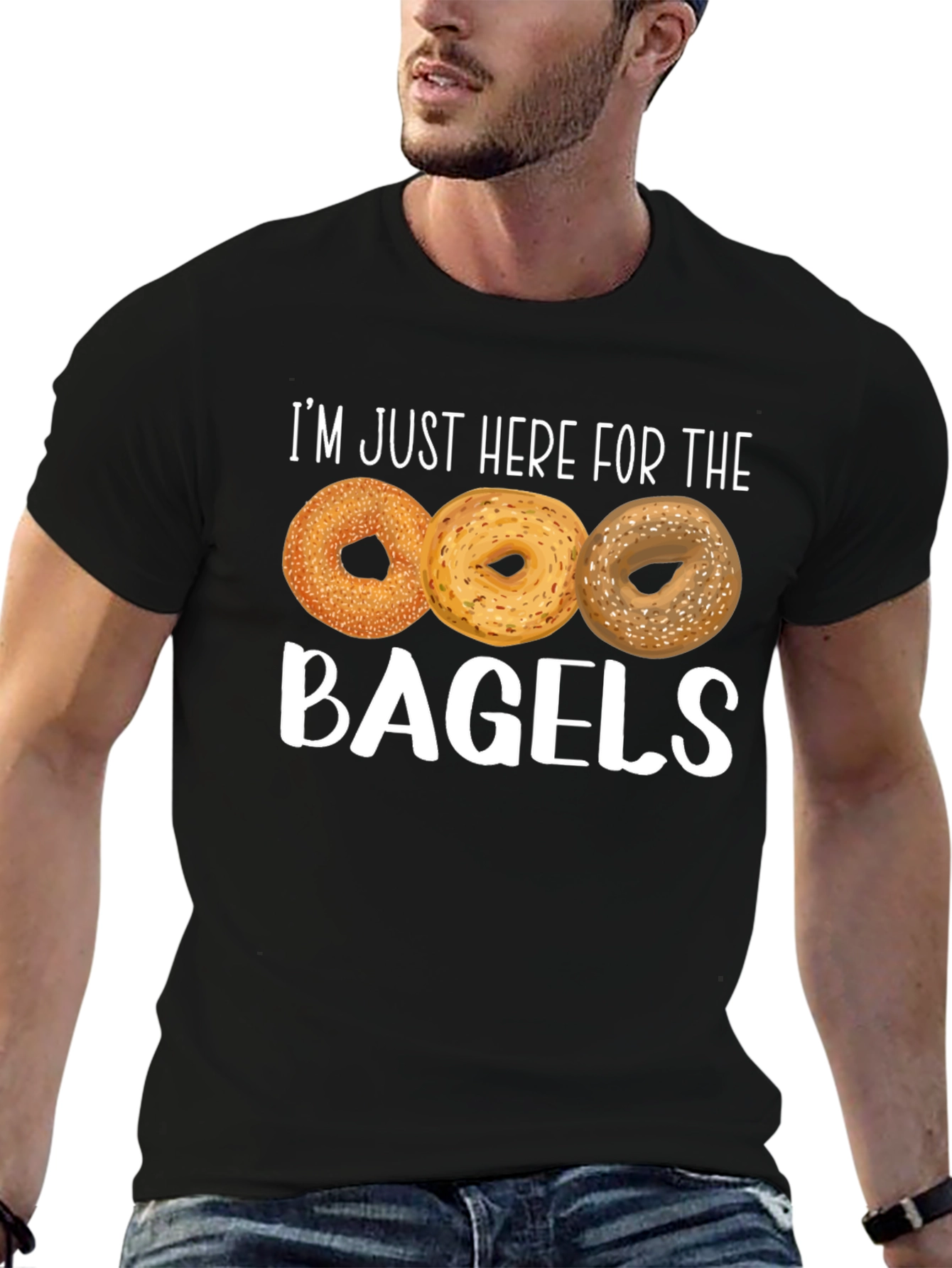 Bagels Graphic T-Shirt - Foodie Humor Tee