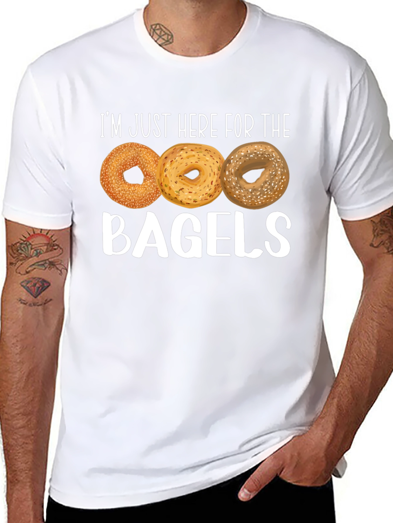 Bagels Graphic T-Shirt - Foodie Humor Tee