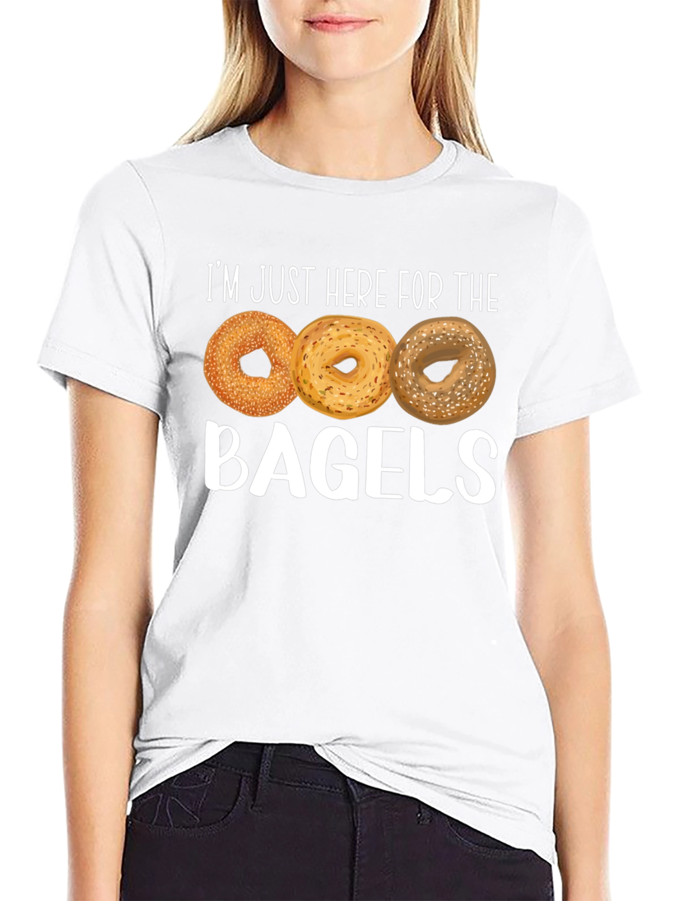 Bagels Graphic T-Shirt - Foodie Humor Tee