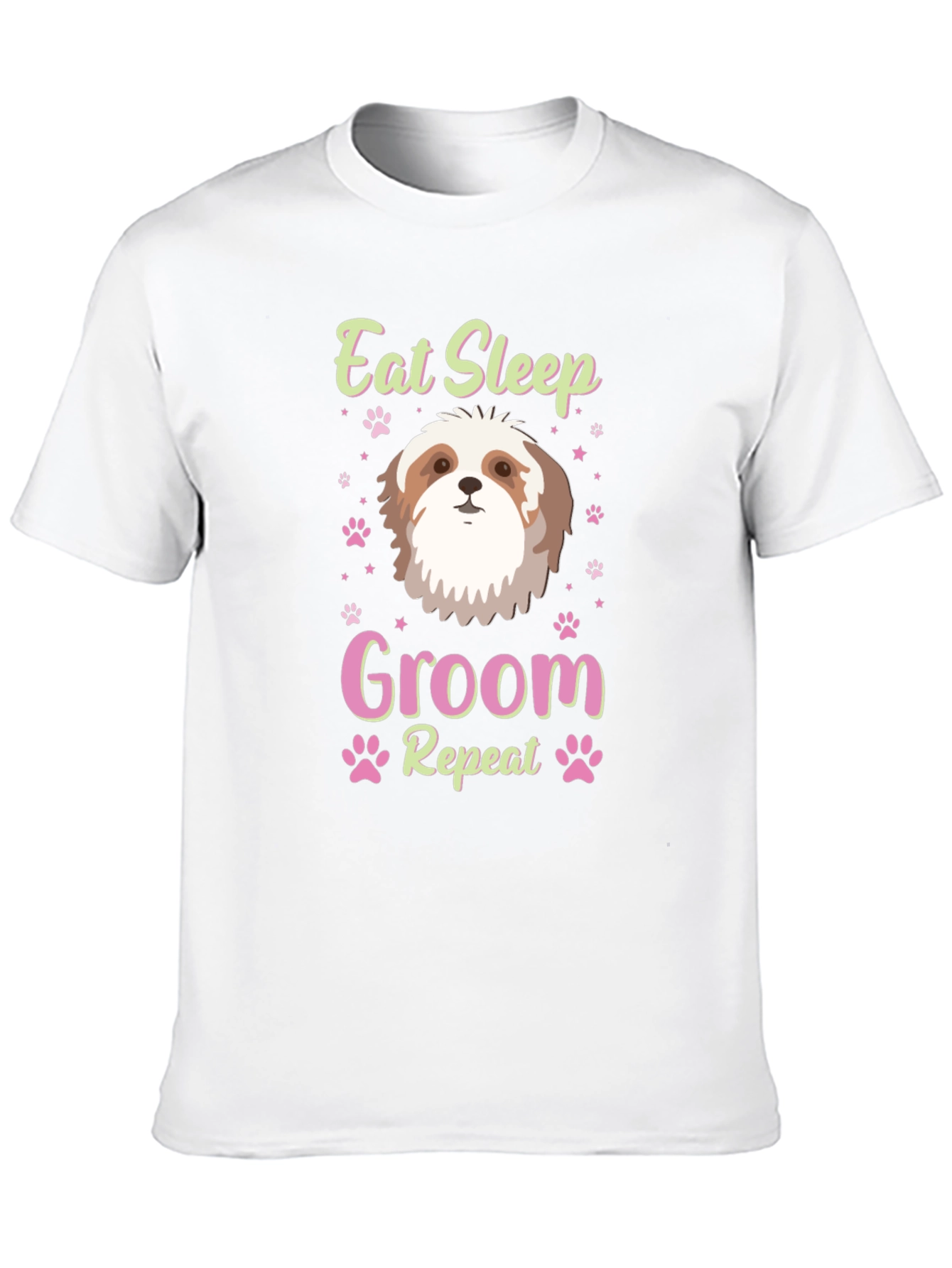 Eat Sleep Groom Shih Tzu Dog Lover T-Shirt