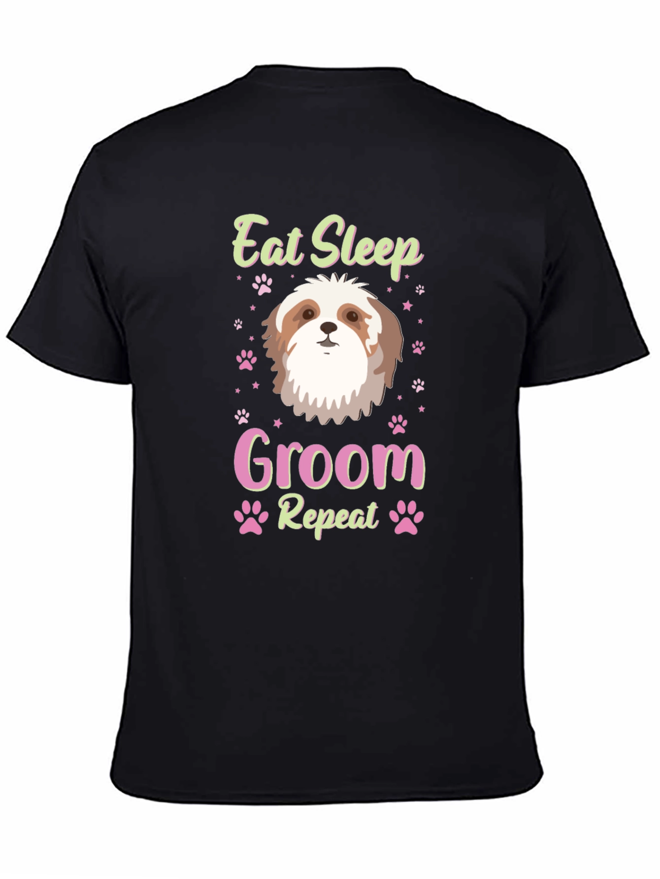 Eat Sleep Groom Shih Tzu Dog Lover T-Shirt